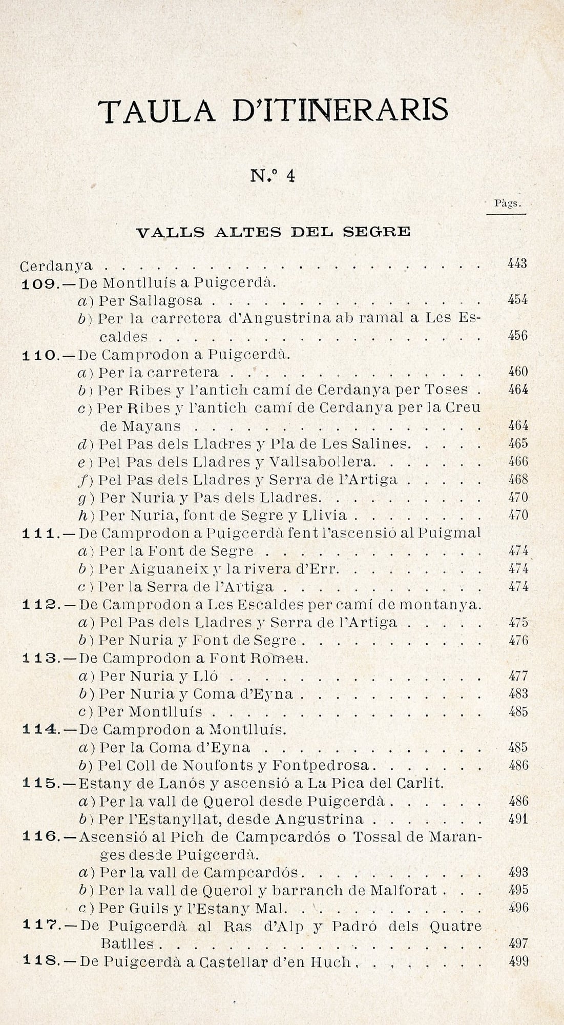 Pirineu Català : Guia Itinerari del excursionista a Camprodon : Valls Altes del Segre  (Cerdanya) - Ripollés, Alt Llobregat y vessants superiors de l'esquerra del Fluvià. - Miniatura 2