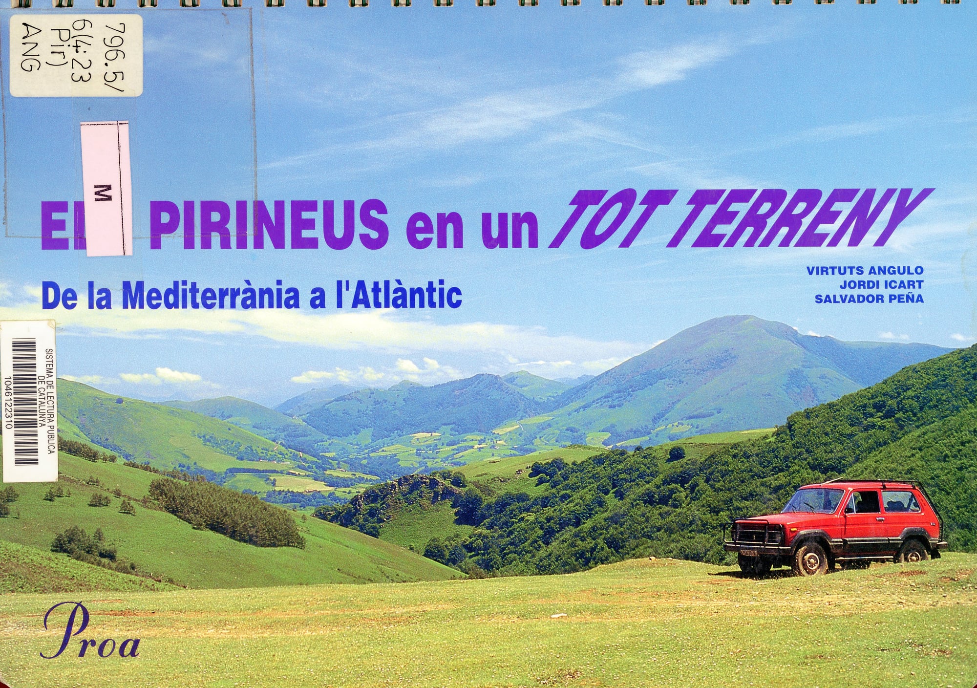 Pirineus en un tot terreny, Els : De la Mediterrània a l'Atlàntic - Portada