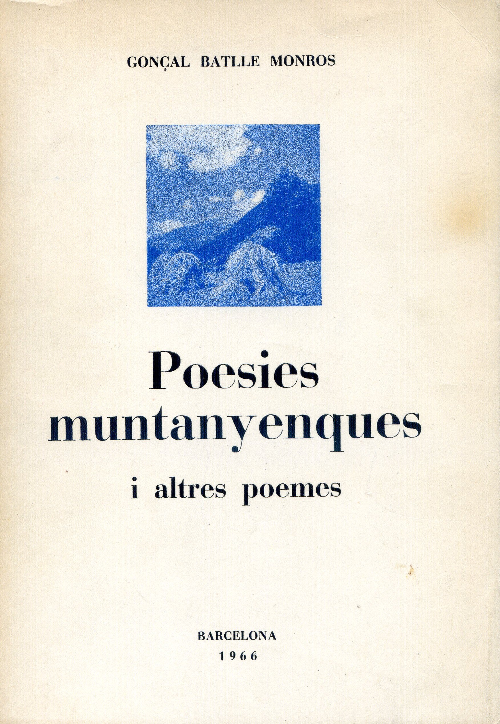 Poesies muntanyenques i altres poemes - Portada