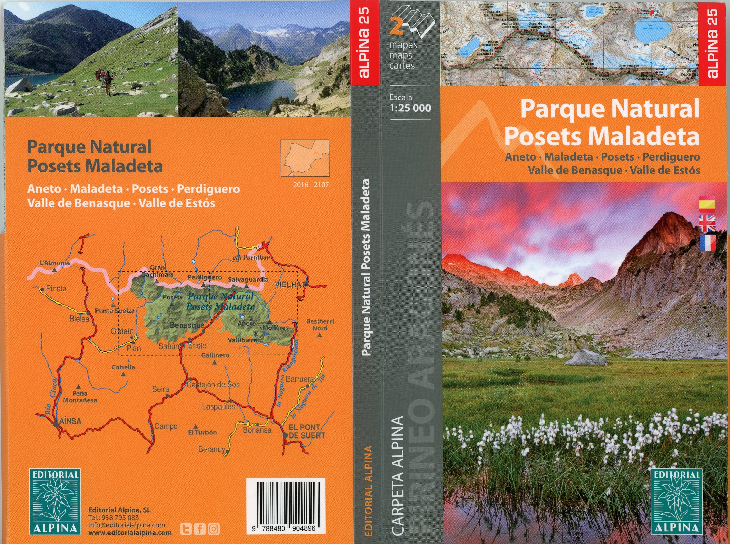Parque Natural Posets Maladeta : Aneto · Maladeta · Posets·Perdiguero · Valle de Benasque · Valle de Estós : Carpeta Alpina - Portada