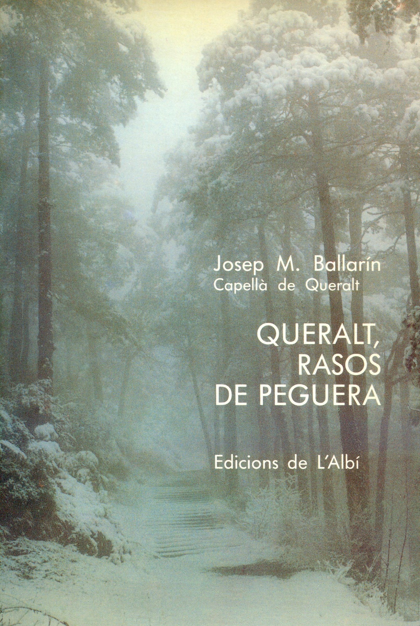 Queralt, Rasos de Peguera - Portada