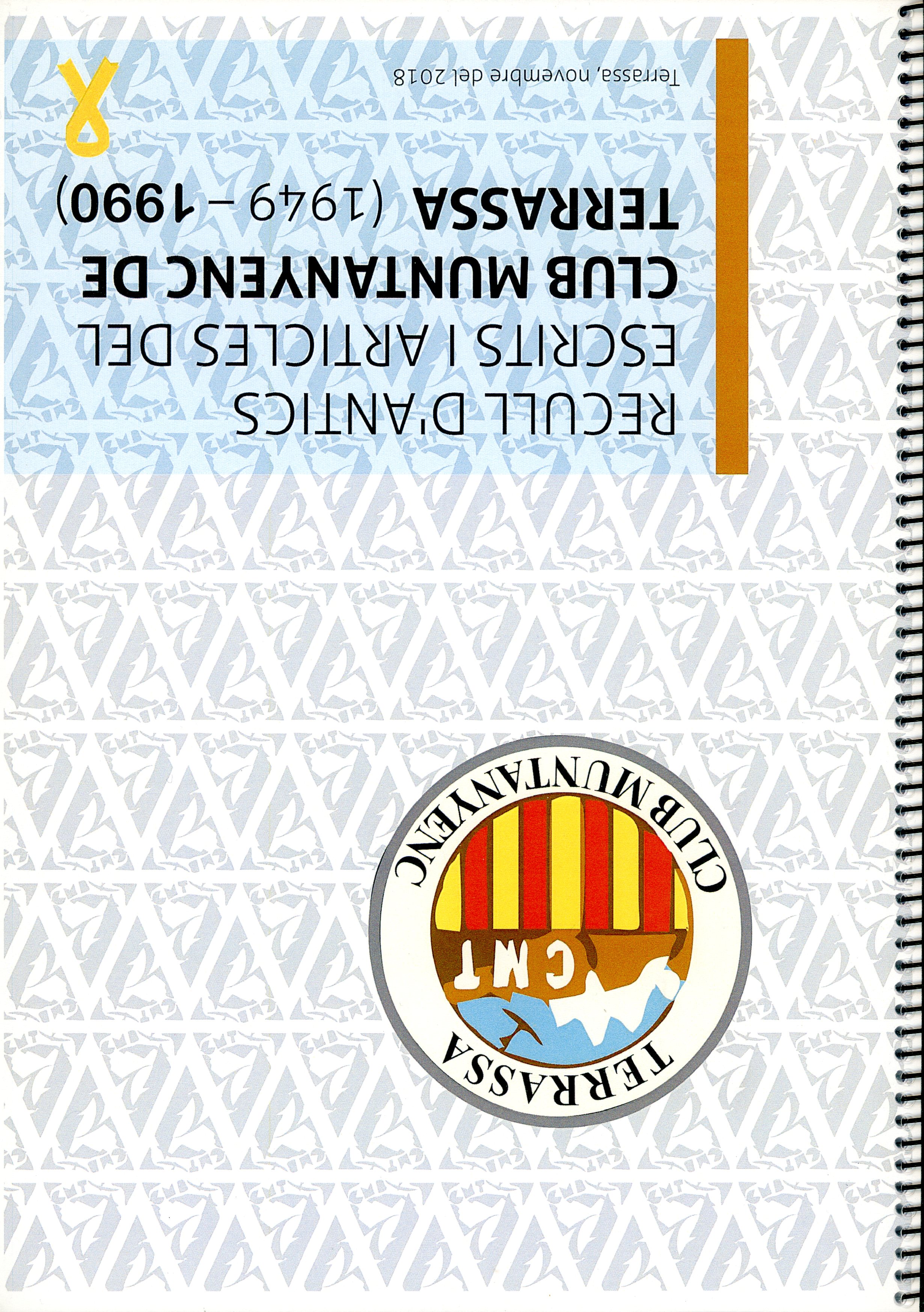 Recull d'antics escrits i articles del Club Muntanyenc de Terrassa (1949 - 1990) - Portada