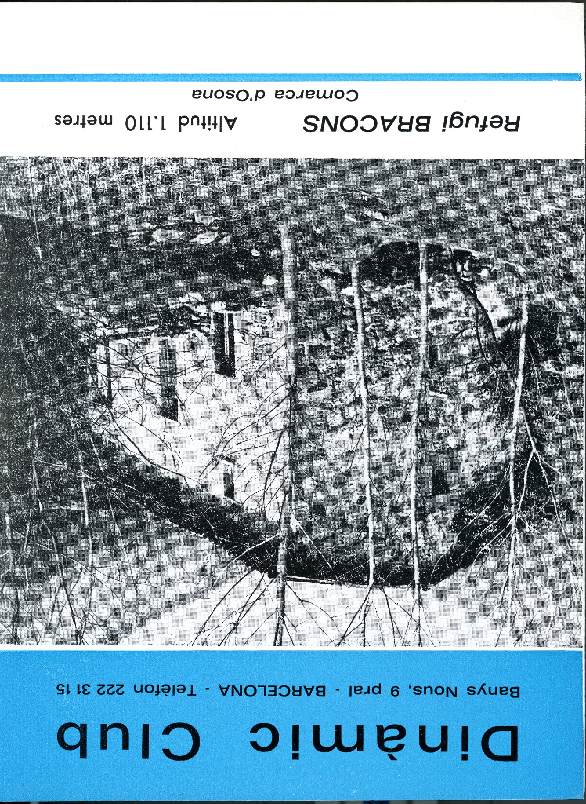 Refugi de Bracons : Altitud 1.110 metres : Comarca d'Osona - Portada