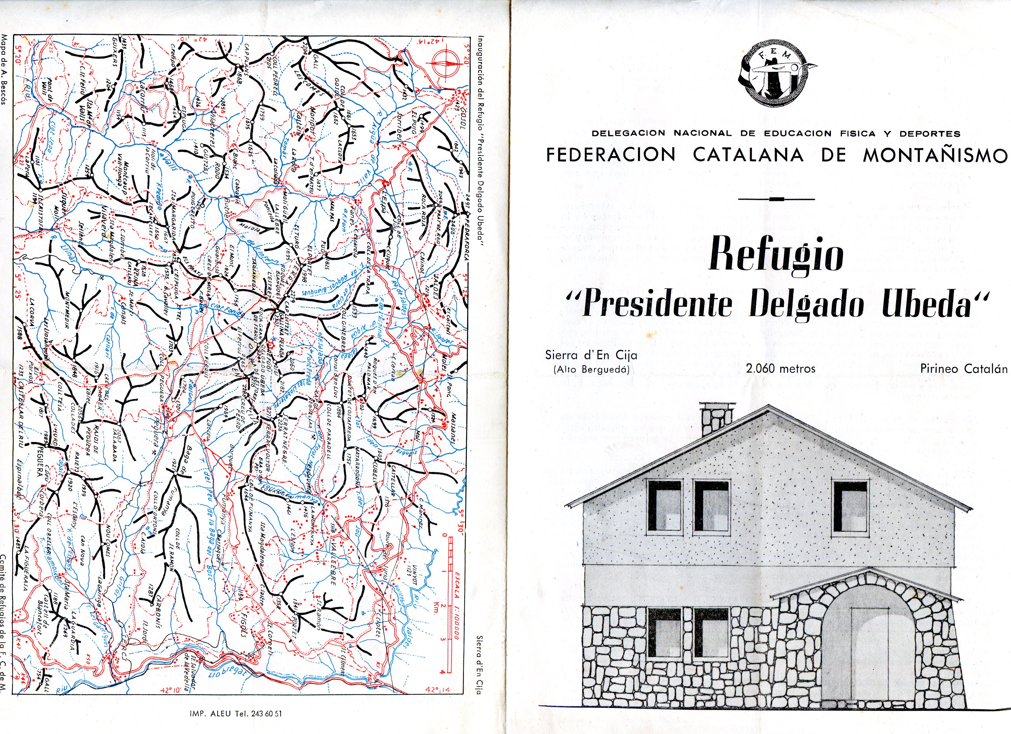 Refugio "Presidente Delgado Ubeda" Sierra d'En Cija (Alto Berguedà) : 2.060 metros : Pirineo Catalán - Portada
