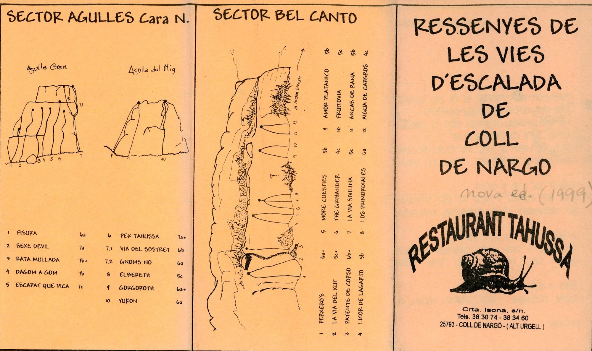 Ressenyes de les vies d'escalada de Coll de Nargó - Portada