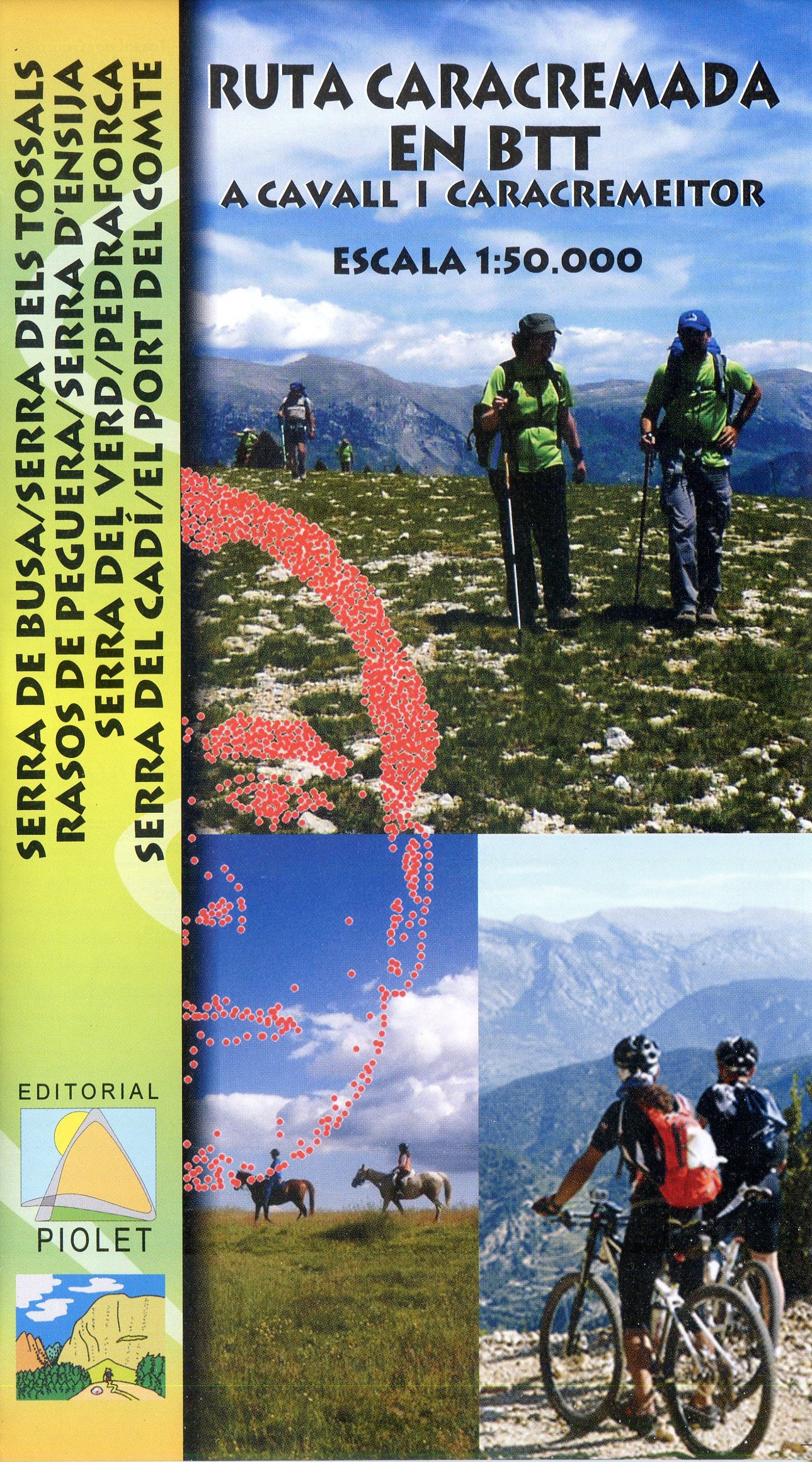 Ruta Caracremada en BTT a cavall i caracremeitor : Escala 1:50.000 - Portada