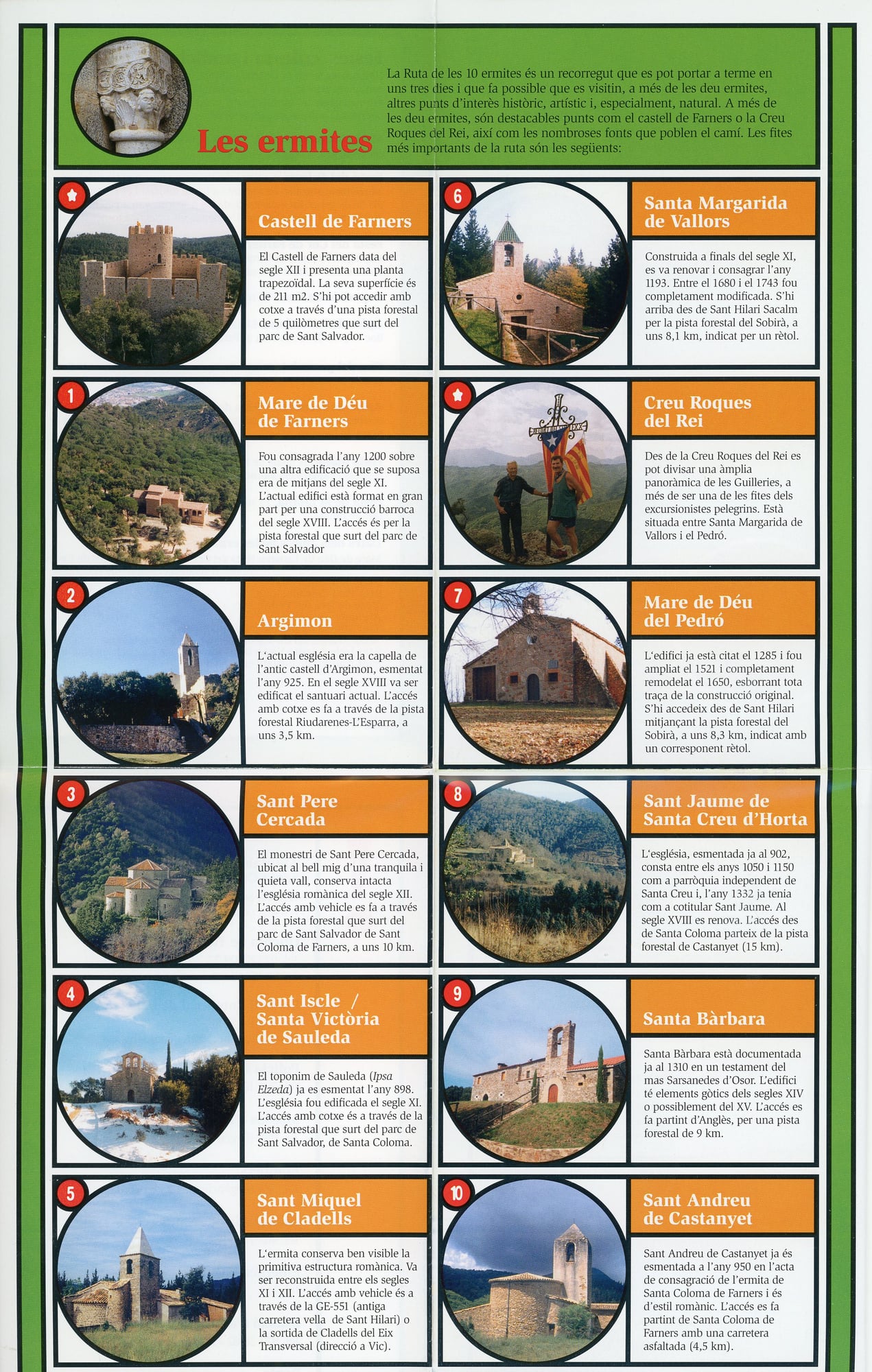 Ruta de les 10 ermites : Santa Coloma de Farnes : La Selva - Miniatura 2