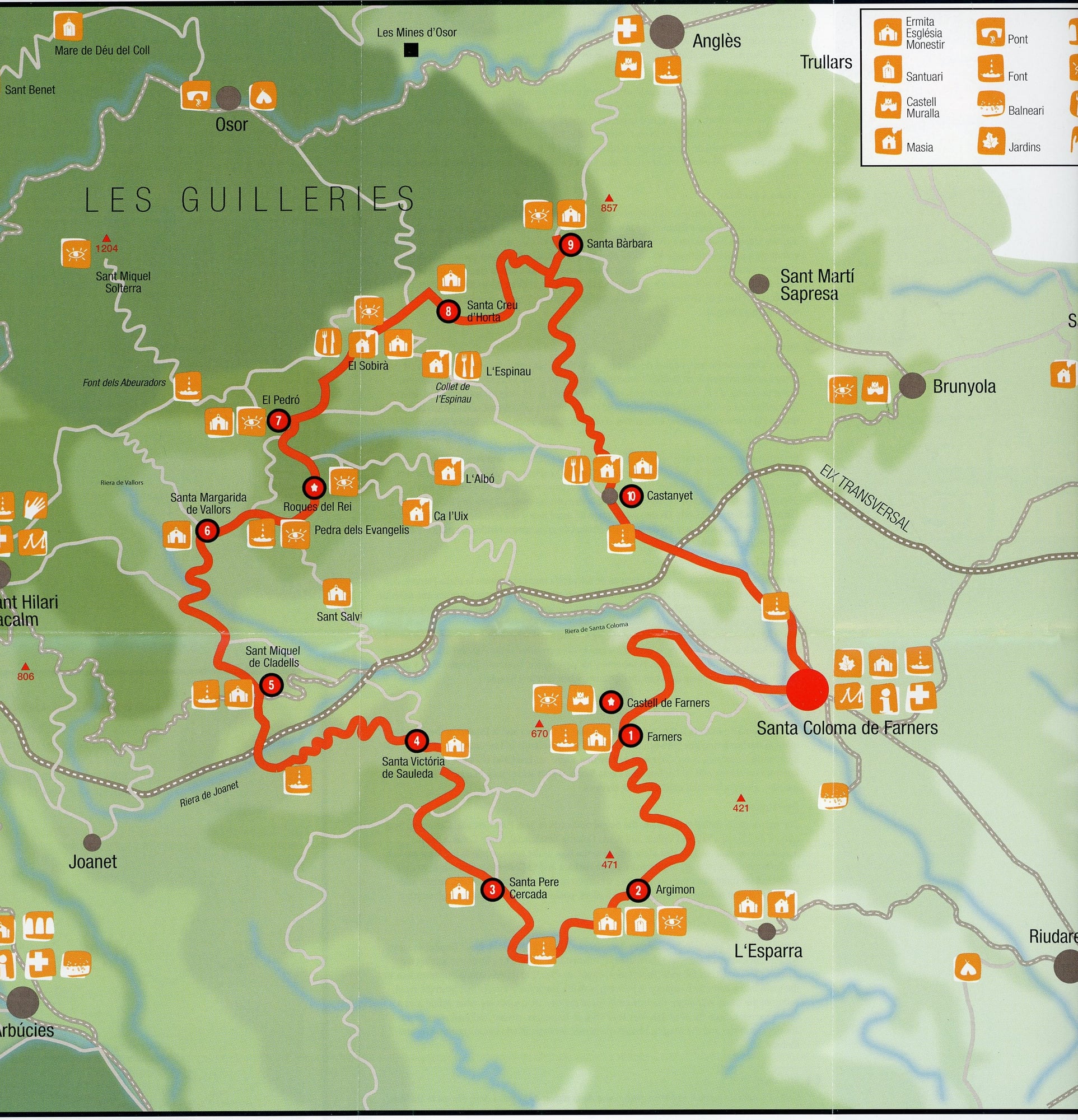 Ruta de les 10 ermites : Santa Coloma de Farnes : La Selva - Miniatura 4