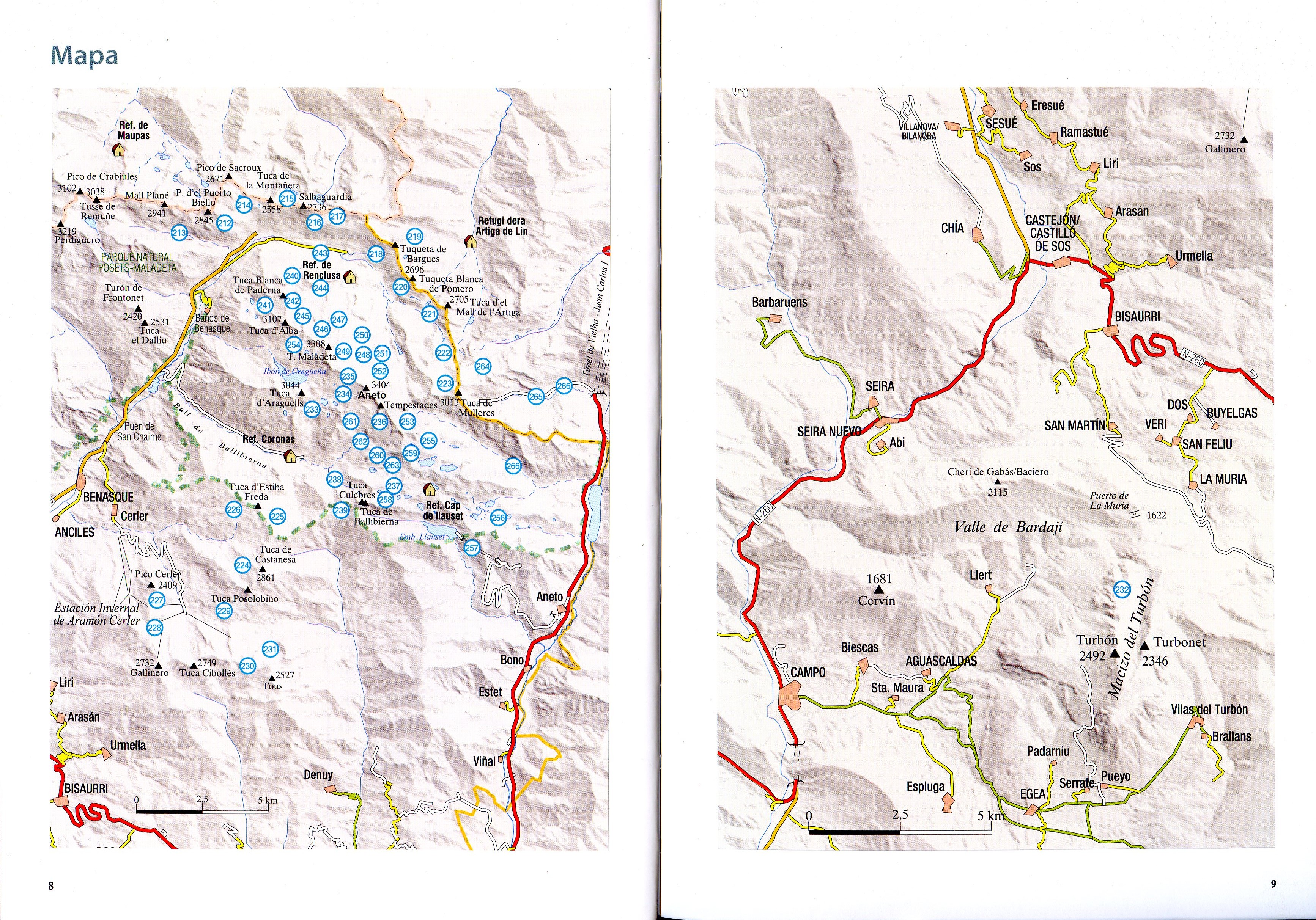 Rutas con esquís Pirineo Aragonés : 55 recorridos :Benasque - Cerler - Aneto - Maladetas - Llauset - Túnel de Vielha - Miniatura 3