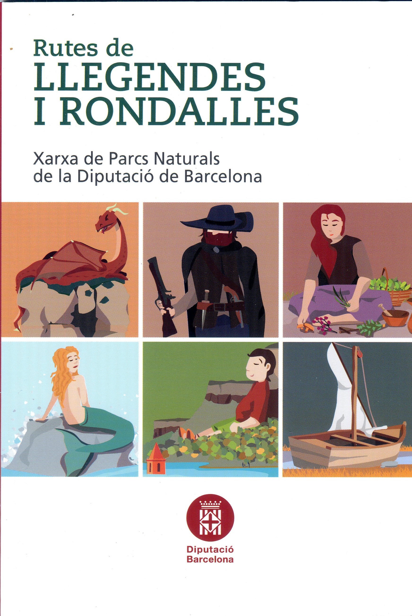 Rutes de llegendes i rondalles : Xarxa de Parcs Naturals de la Diputació de Barcelona - Portada
