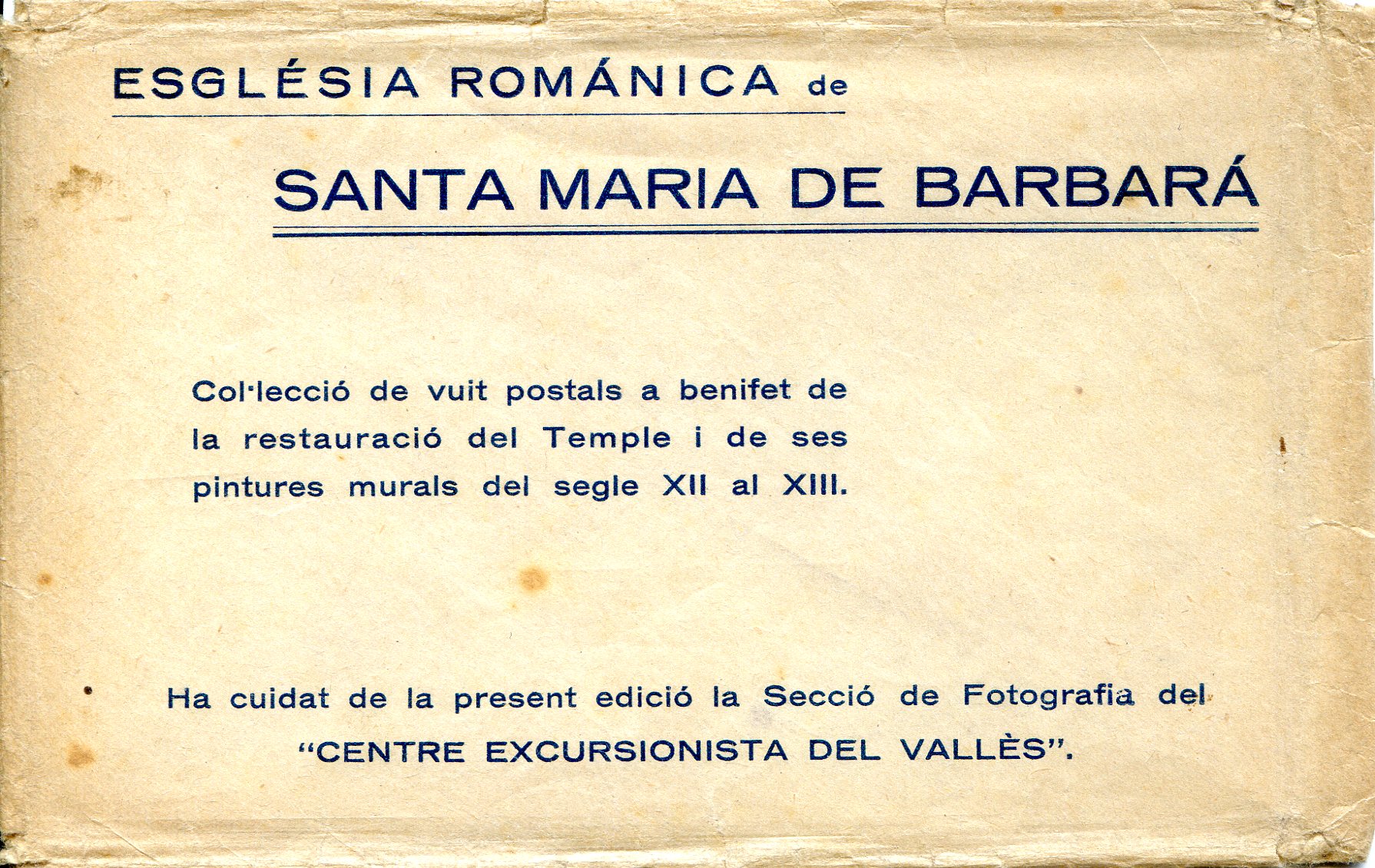 Església románica de Santa Maria de Barberá - Portada