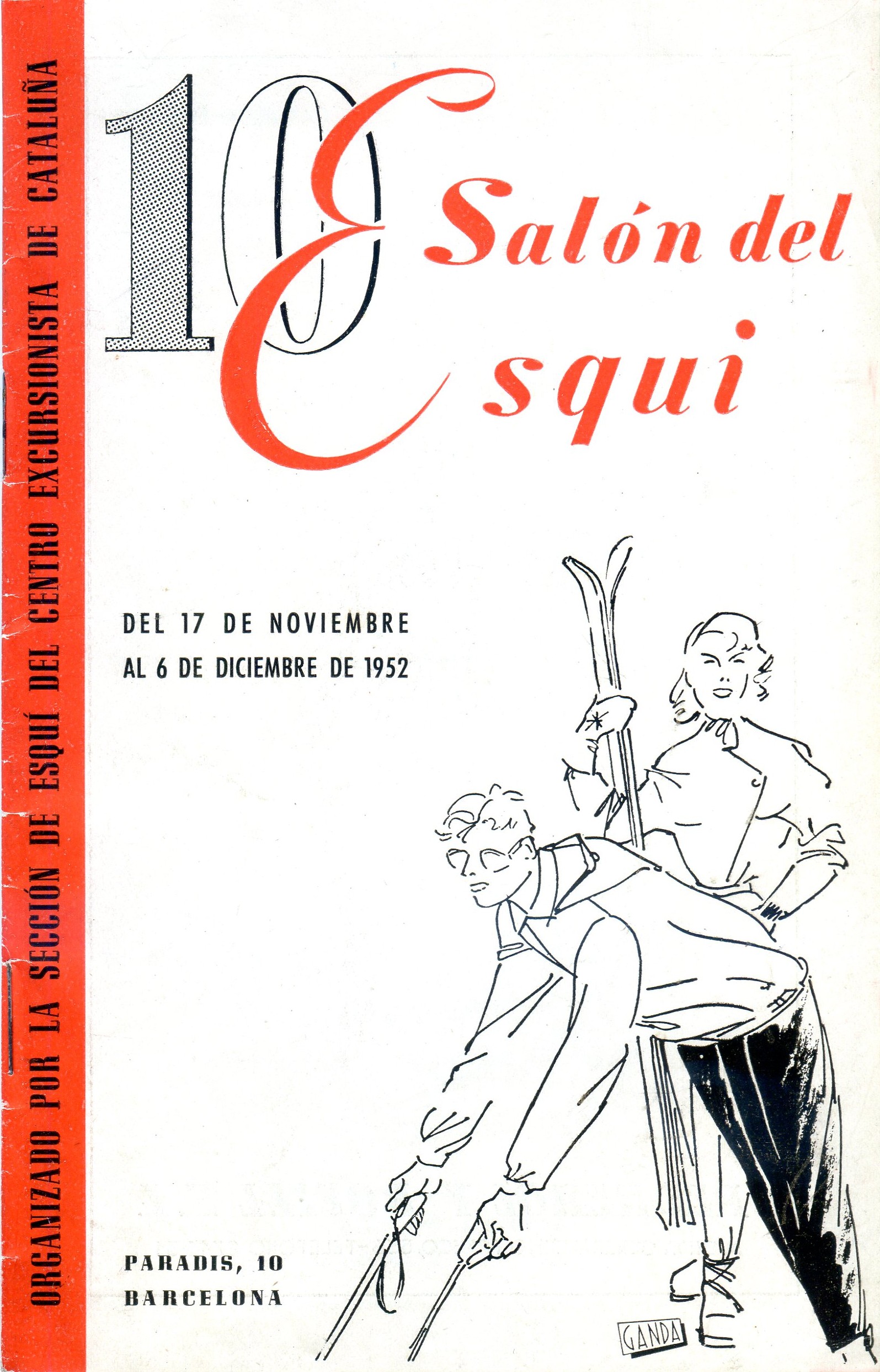 10 Salón del Esquí : Del 17 de noviembre al 6 de diciembre de 1952 - Portada