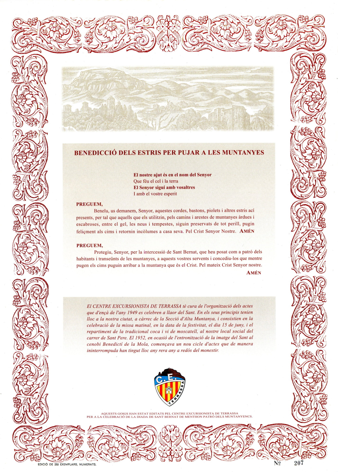 Goigs en honor i lloança de Sant Bernat de Menthon arxidiaca d'Aosta patró dels muntanyencs - Miniatura 4