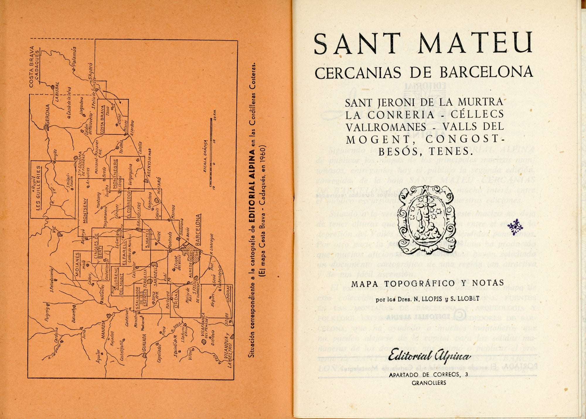 Sant Mateu : Cercanías de Barcelona : Sant Jeroni de la Murtra - La Conreria - Céllecs - Vallromanes - Valls del Mogent, Congost - Besós, Tenes. - Miniatura 2