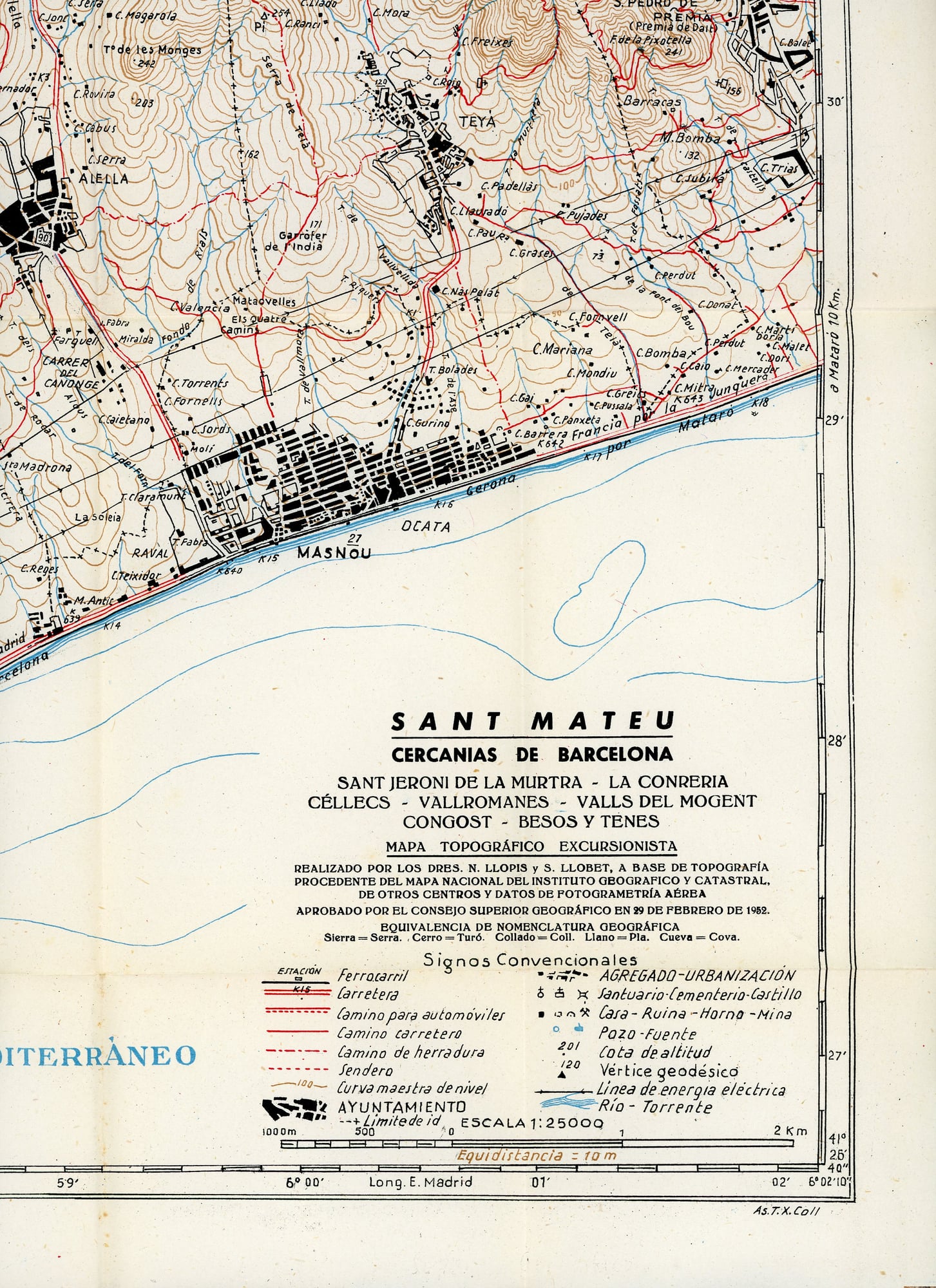 Sant Mateu : Cercanías de Barcelona : Sant Jeroni de la Murtra - La Conreria - Céllecs - Vallromanes - Valls del Mogent, Congost - Besós, Tenes. - Miniatura 4