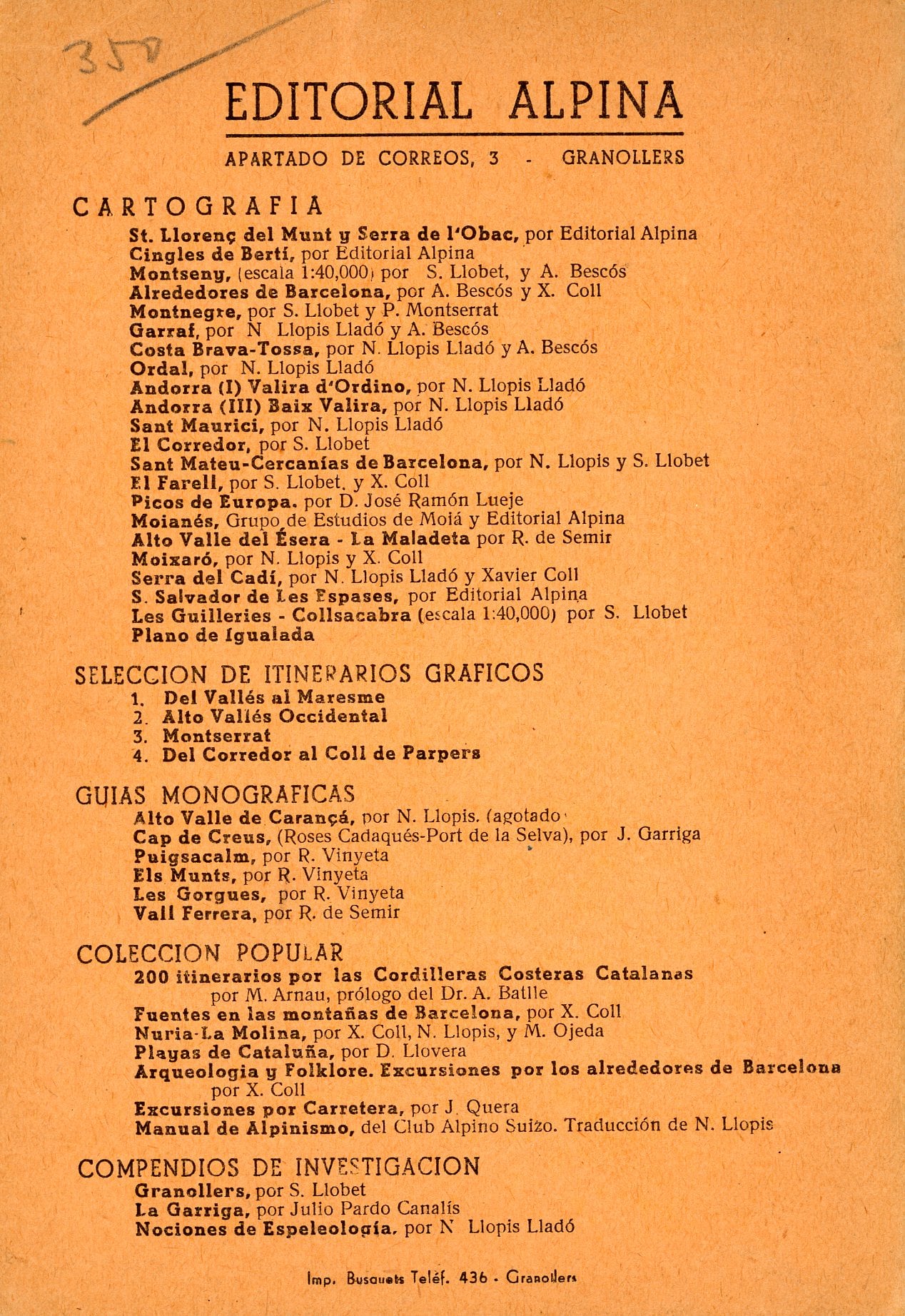 Sant Mateu : Cercanías de Barcelona : Sant Jeroni de la Murtra - La Conreria - Céllecs - Vallromanes - Valls del Mogent, Congost - Besós, Tenes. - Miniatura 5