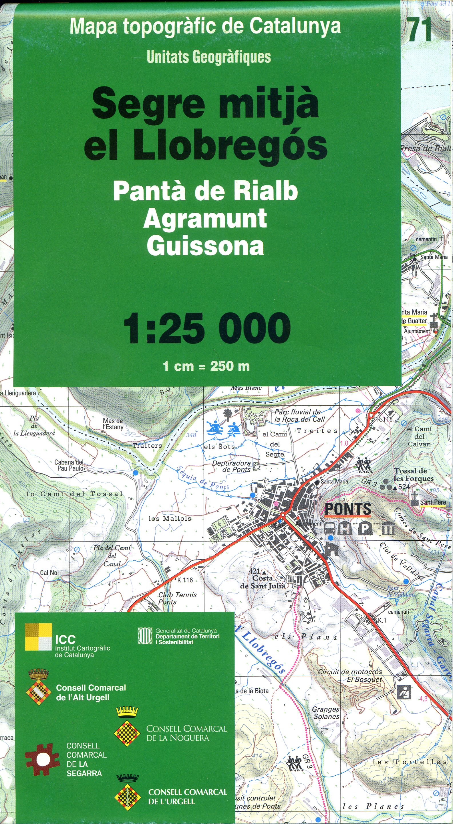 Segre mitjà el Llobregós : Pantà de Rialb : Agramunt : Guissons - Portada