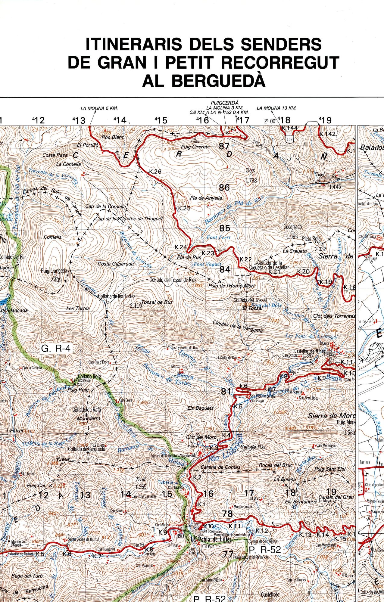 Itineraris dels senders de gran i petit recorregut al Berguedà - Portada