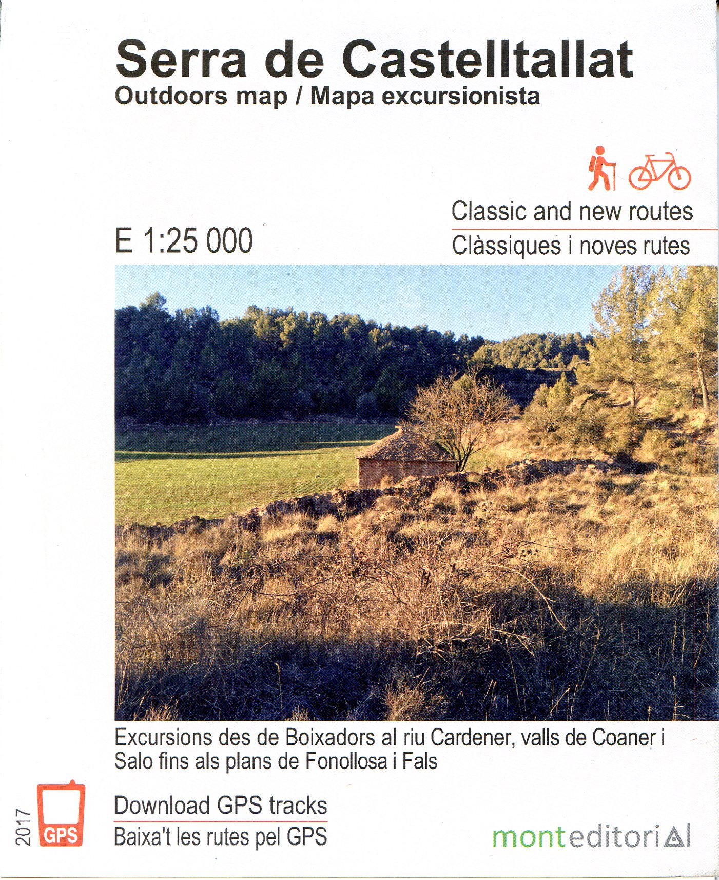 Serra de Castelltalllat : Outdoors map / Mapa excursionista : Classic and new routes / Clàssiques i noves rutes - Portada
