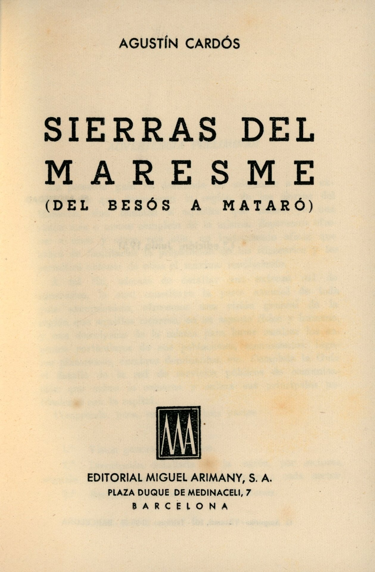 Sierras del Maresme : (del Besós a Mataró) - Miniatura 3
