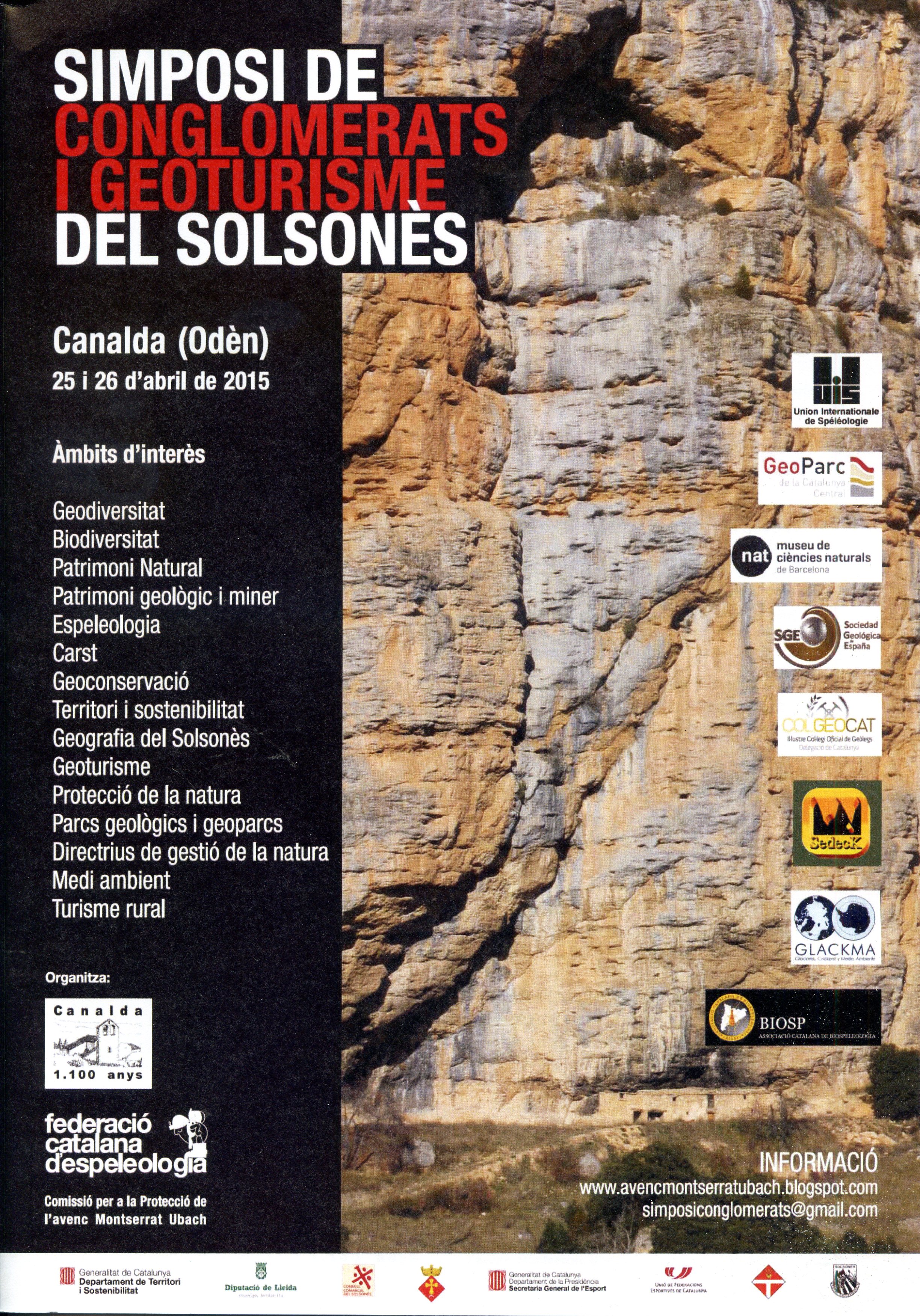 Simposi de conglomerats i geoturisme del Solsonès - Portada