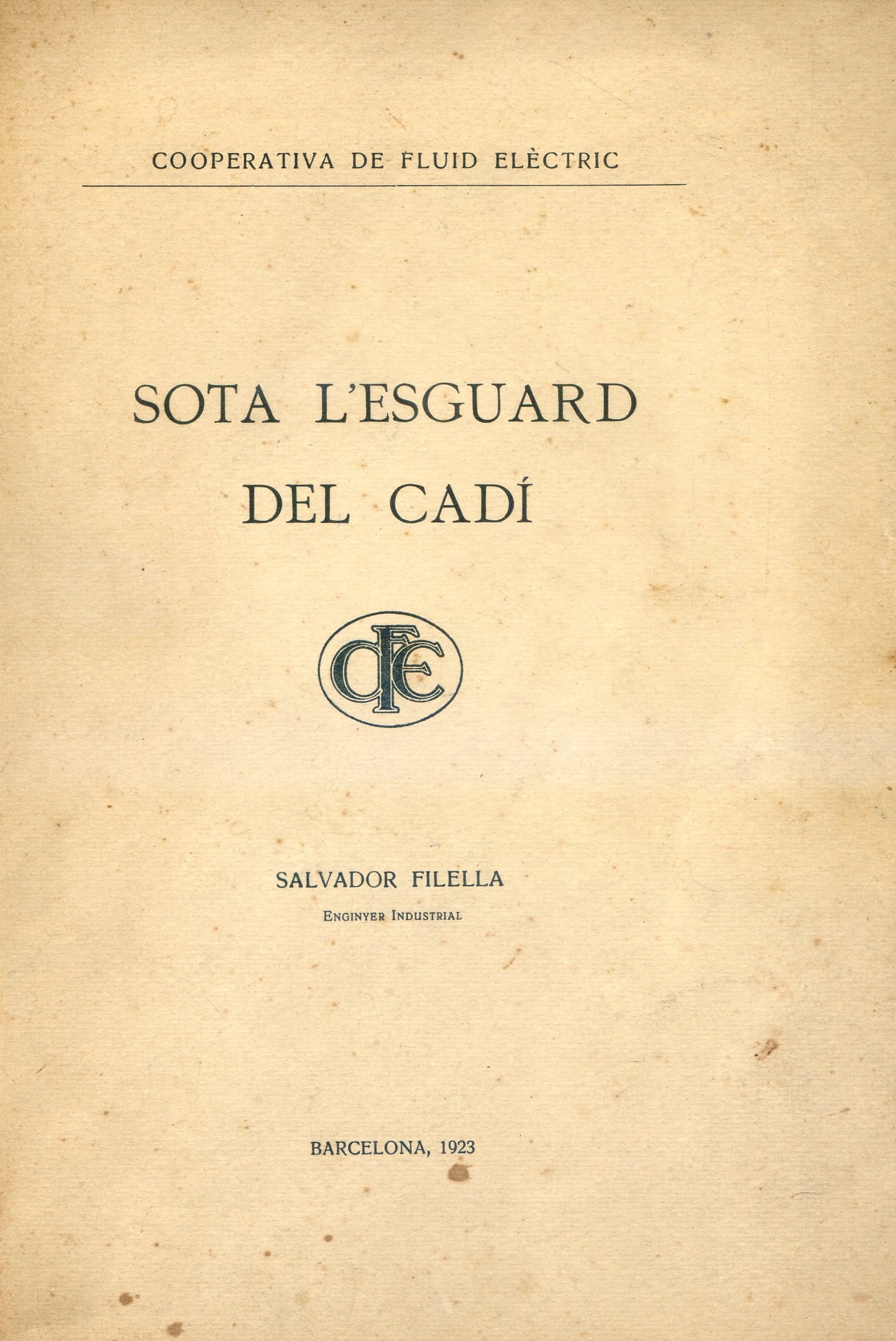 Sota l'esguard del Cadí - Portada