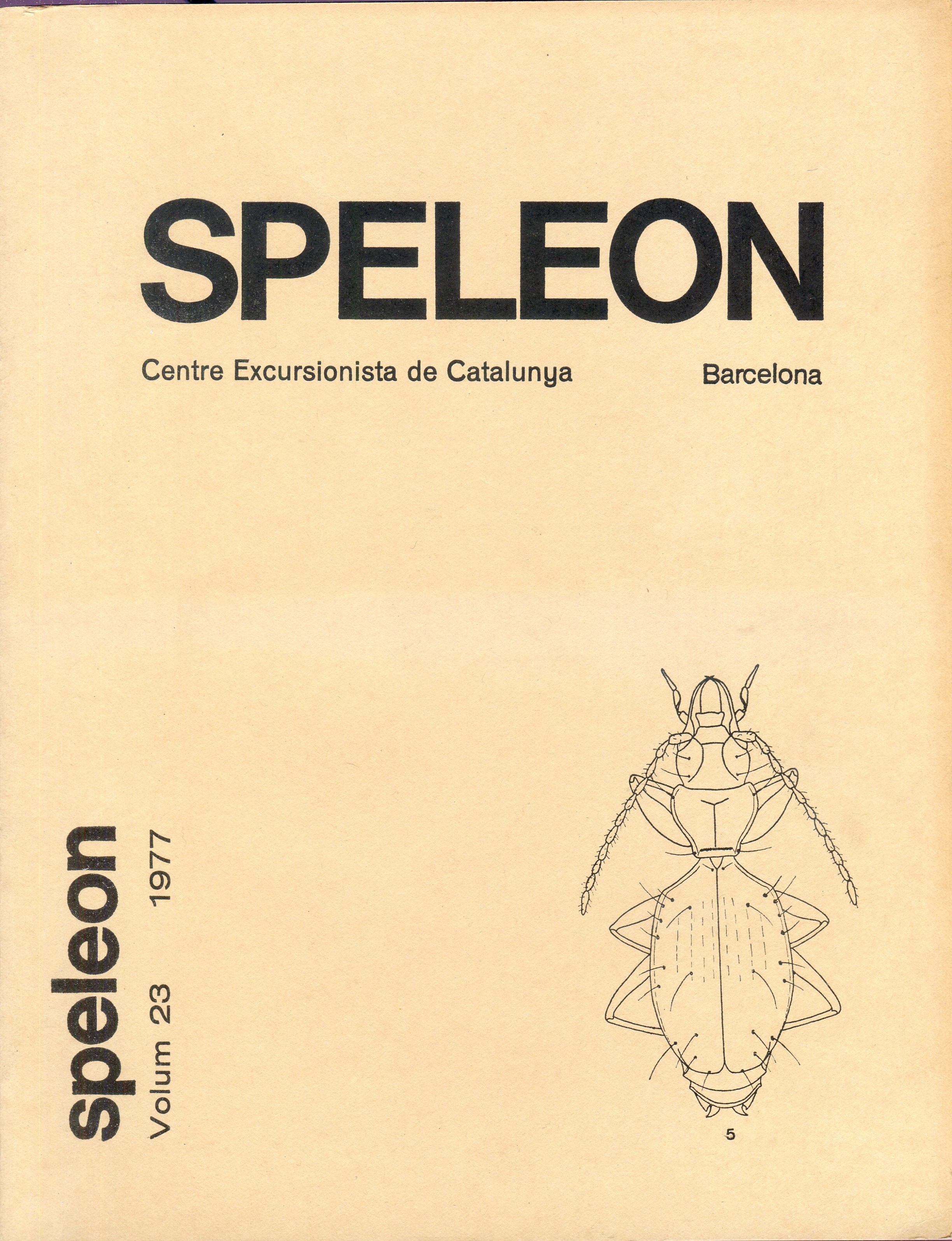 Speleon : Volum 23 - Portada