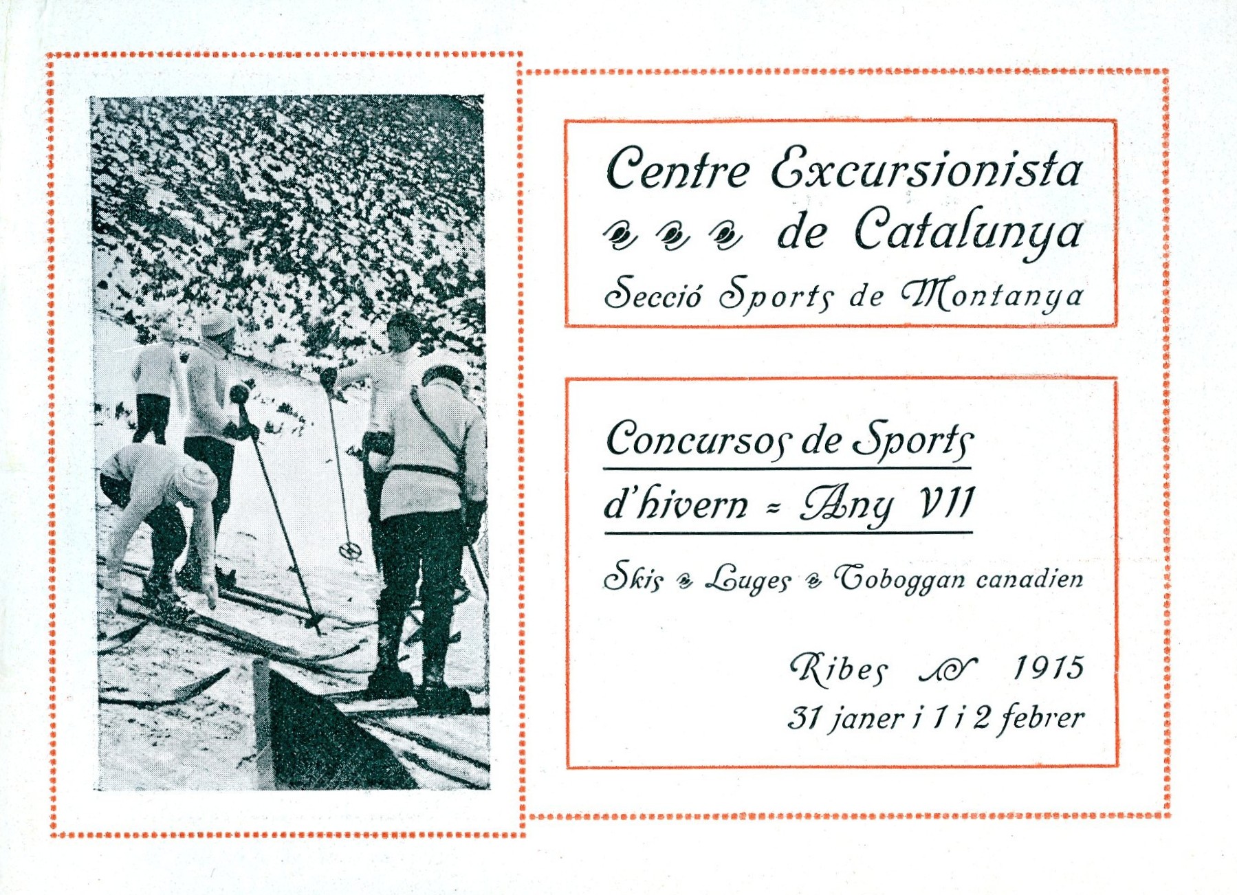 Concursos de Sports d'hivern = Any VII : Skis · Luges · Toboggan canadien - Miniatura 2