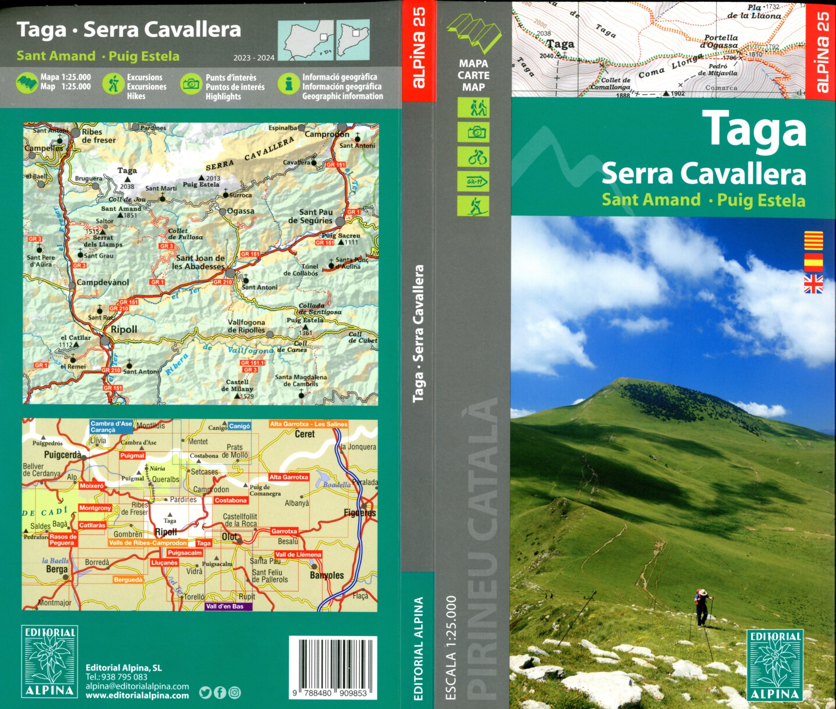 Taga : Serra Cavallera : Sant Amand · Puig Estela - Portada