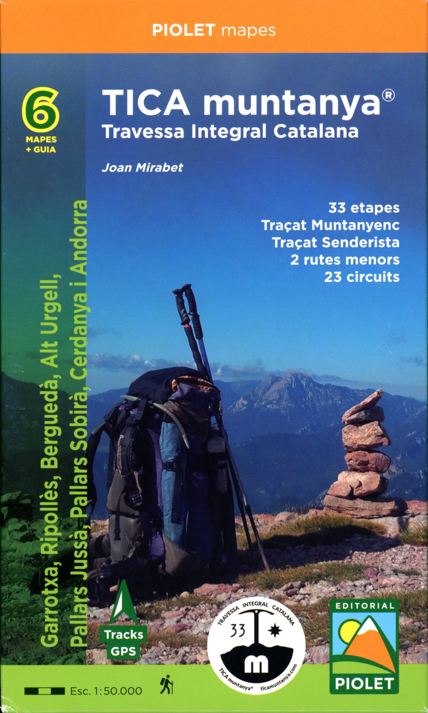 TICA muntanya : Travessa Integral Catalana : Garrotxa, Ripollès, Berguedà, Alt Urgell, Pallars Jussà, Pallars Sobirà, Cerdanya i Andorra - Portada