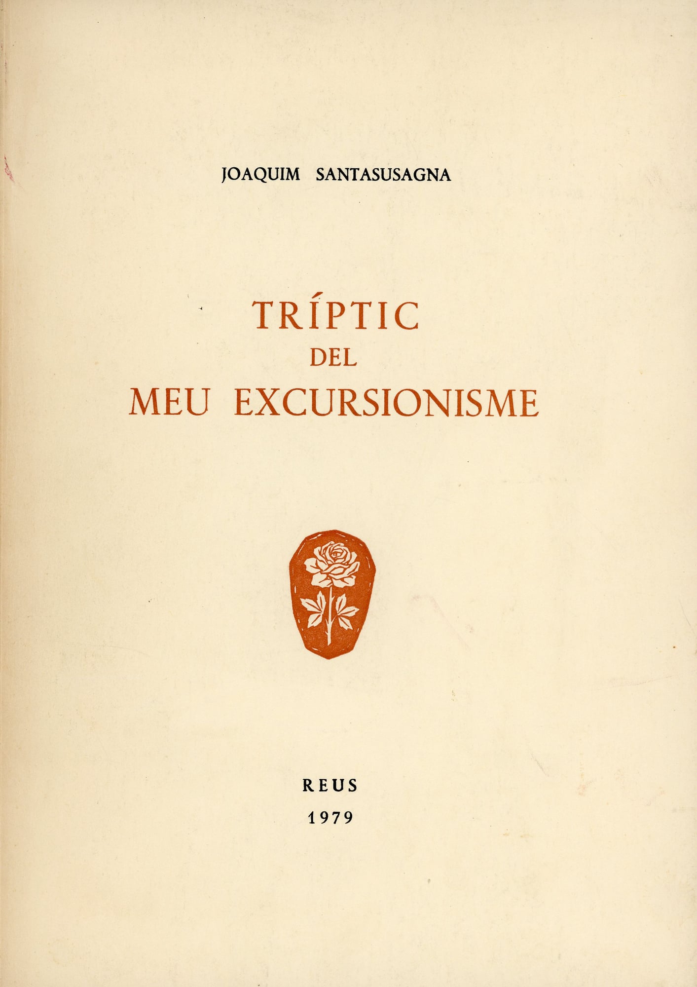 Tríptic del meu excursionisme - Portada