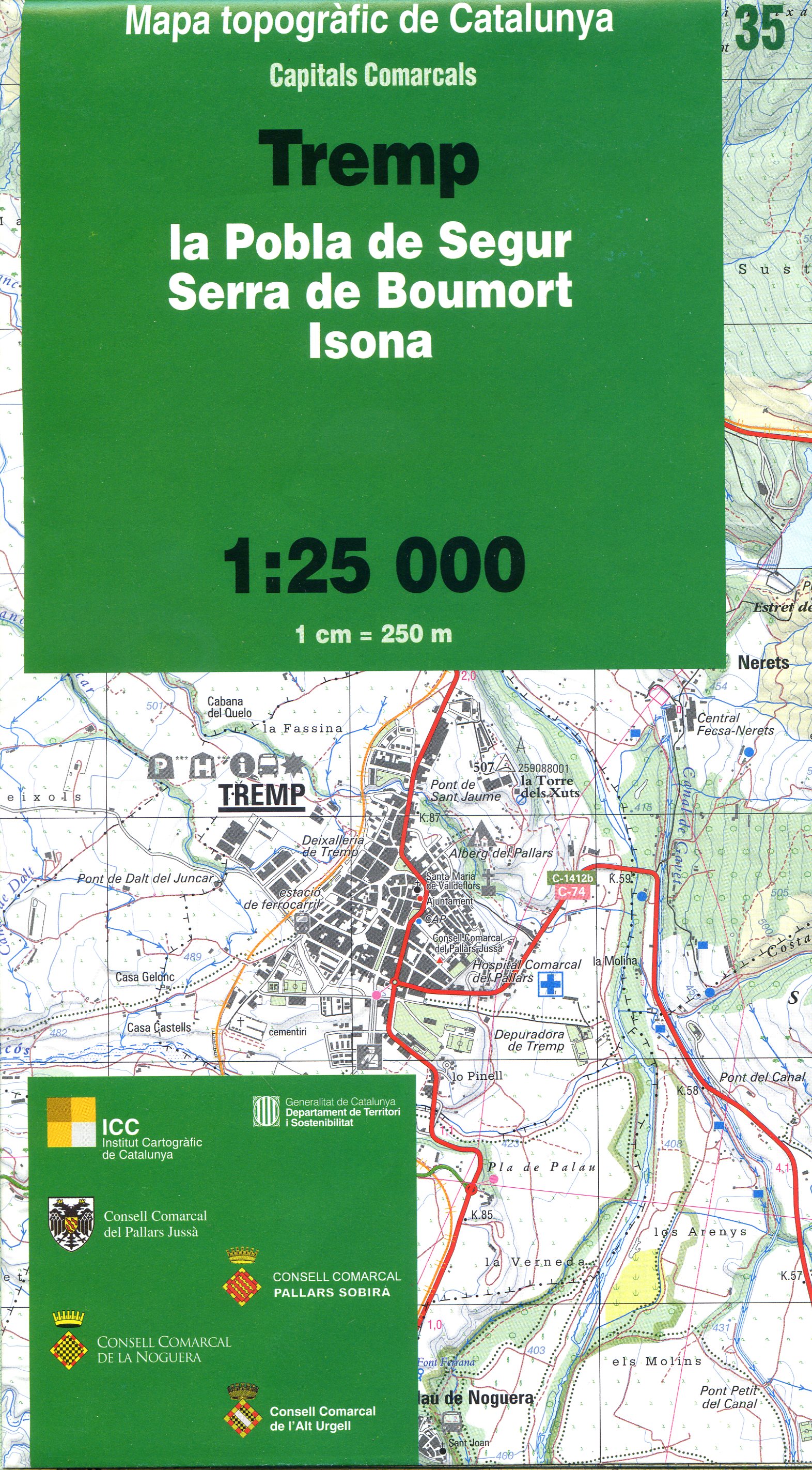Tremp : la Pobla de Segur : Serra de Boumort : Isona - Portada
