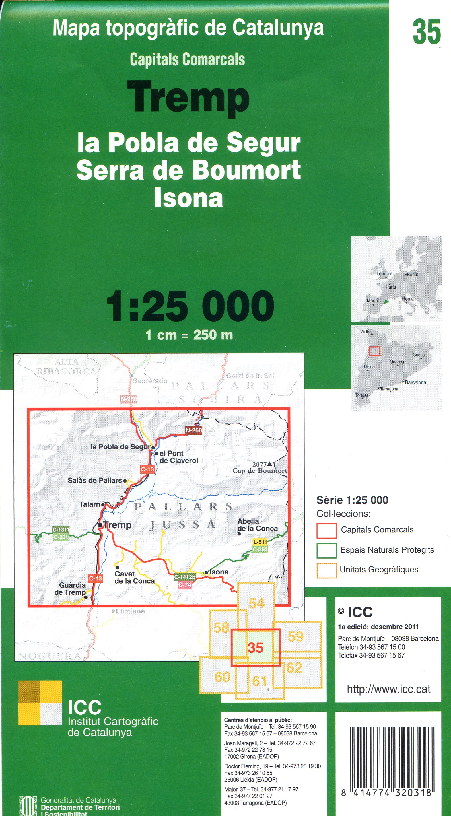 Tremp : la Pobla de Segur : Serra de Boumort : Isona - Miniatura 2