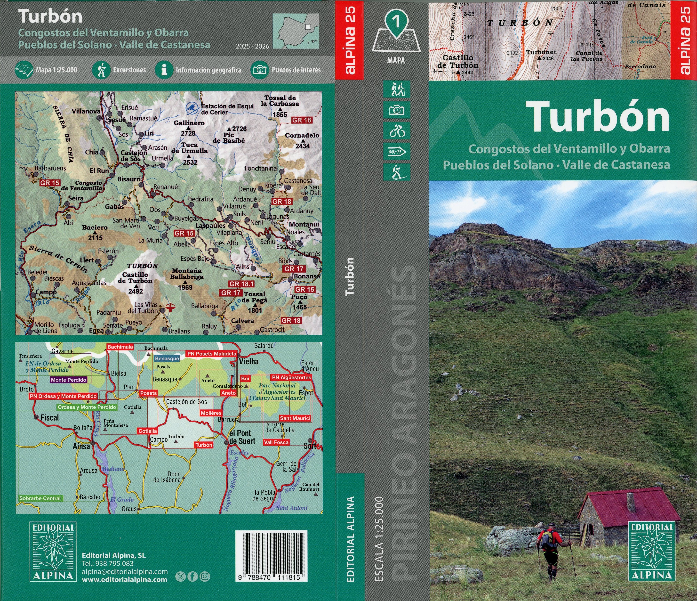 Turbón : Congostos del Ventamillo y Obarra : Pueblos del Solano · Valle de Castanesa - Portada