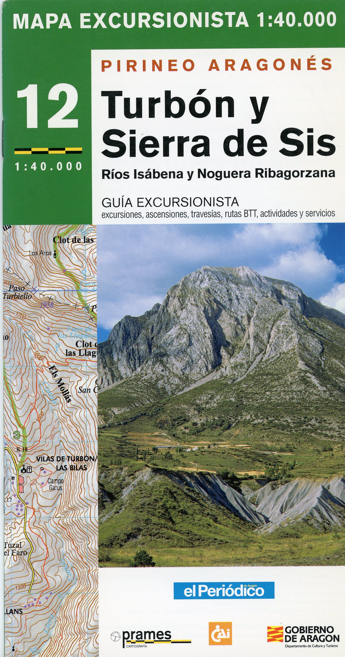 Turbón y Sierra de Sis : Ríos Isábena y Noguera Ribagorzana - Portada