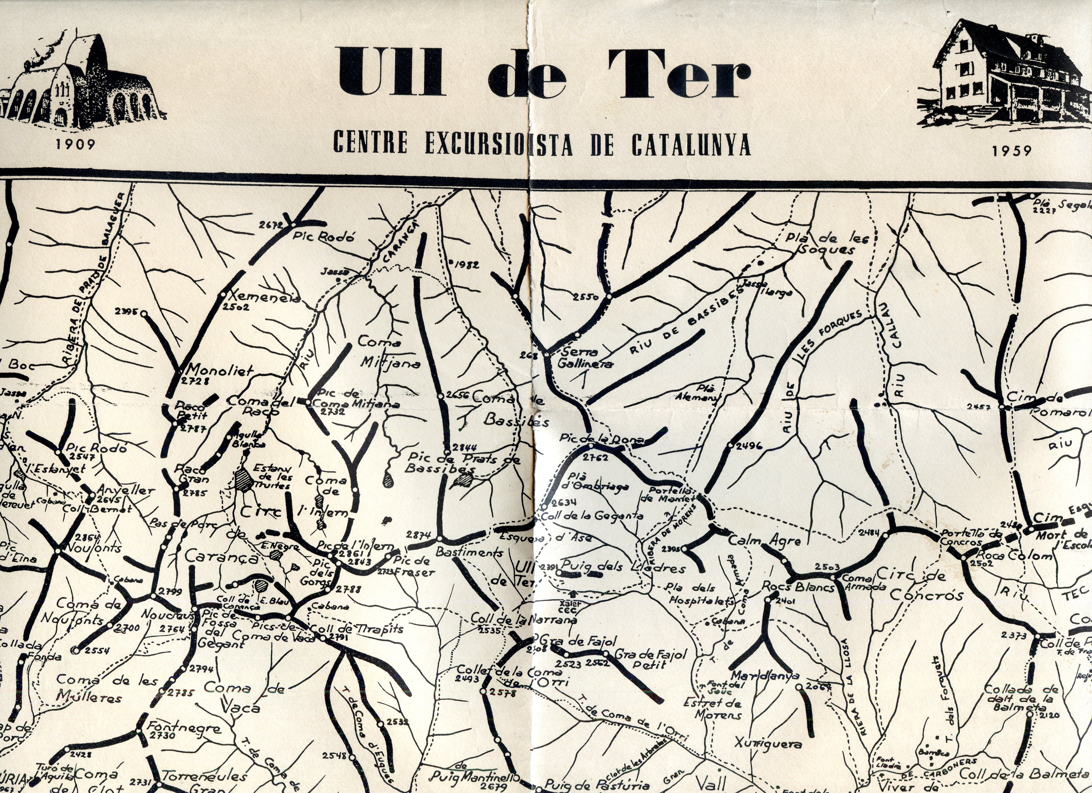 Ull de Ter : Centre Excursionista de Catalunya : 1909 - 1959 - Portada
