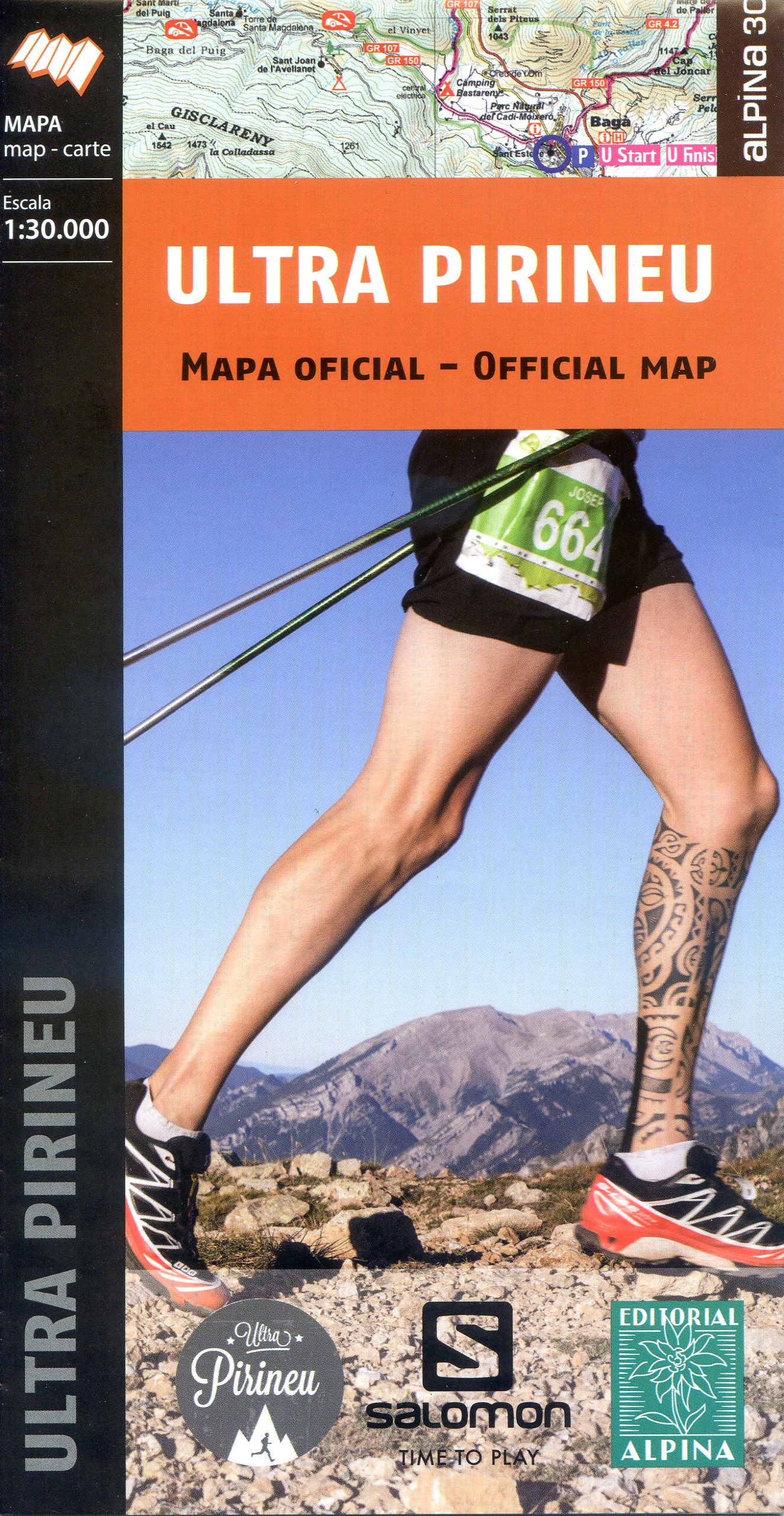 Ultra Pirineu : Mapa Oficial - Portada