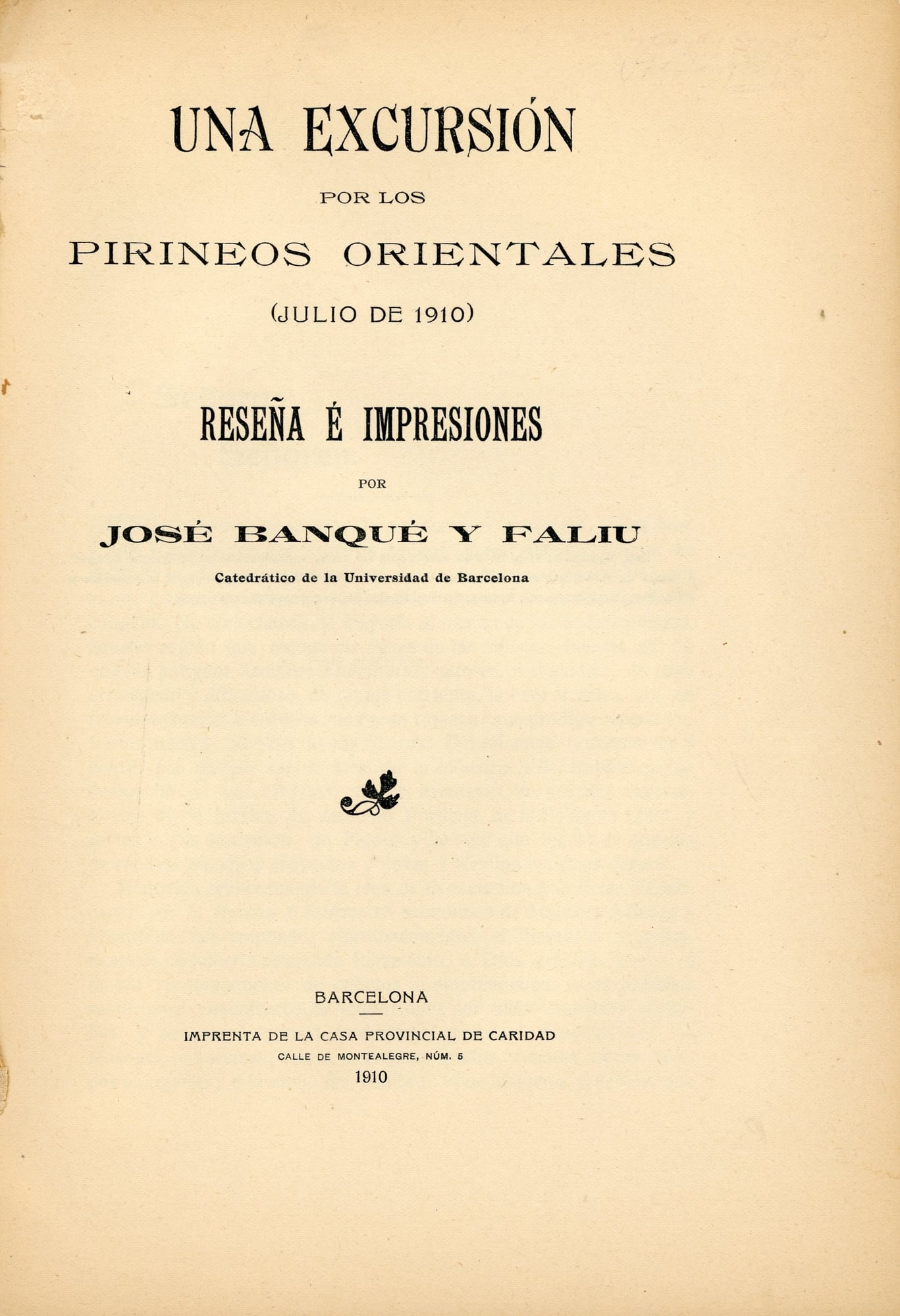 Una excursión por los Pirineos Orientales (Julio de 1910) : Reseña é impresiones - Miniatura 2