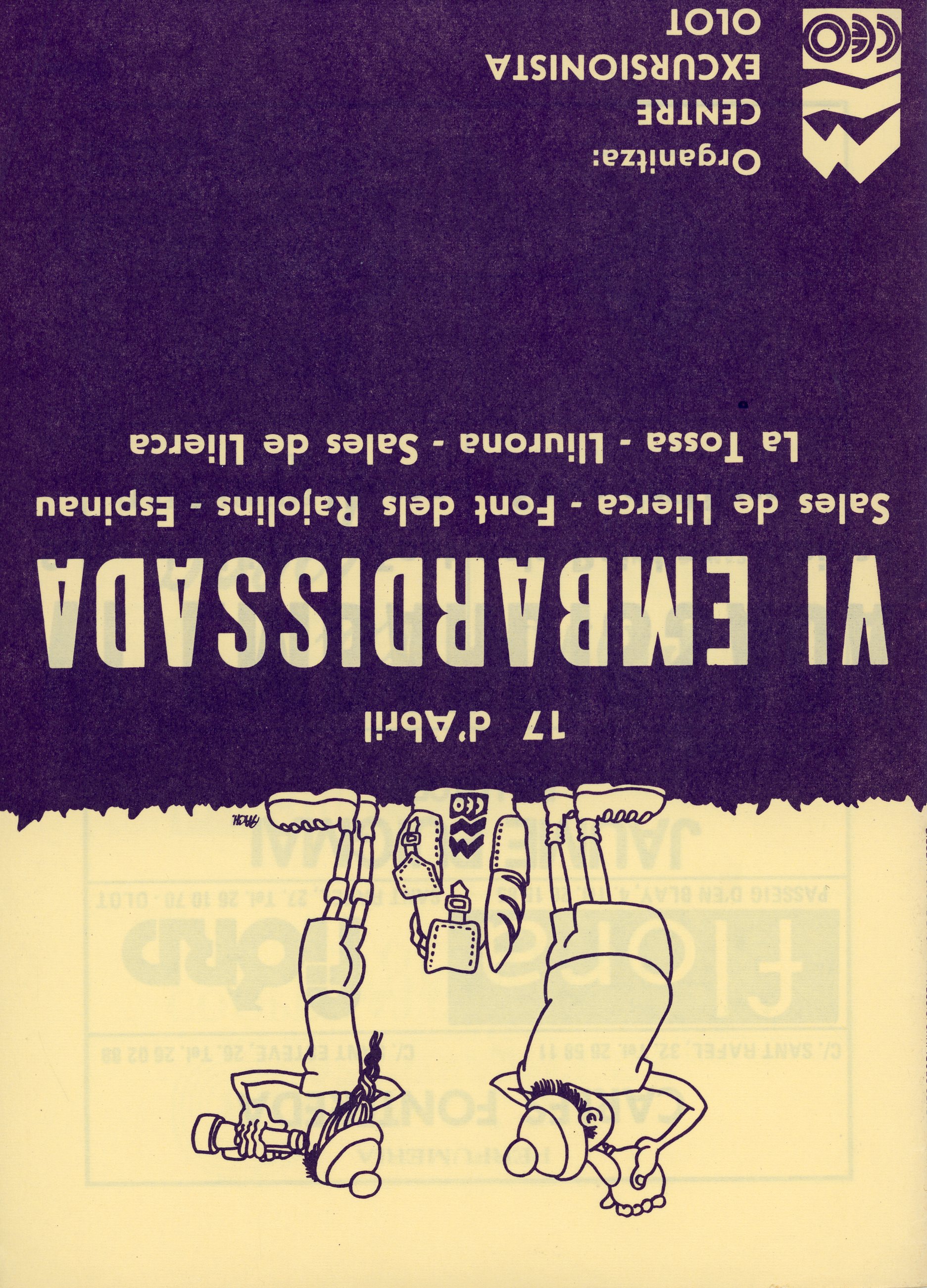VI Embardissada : Sales de Llierca - Font dels Rajolins - Espinau - La Tossa - Lliurona -Sales de Llierca : 17 d'abril - Portada