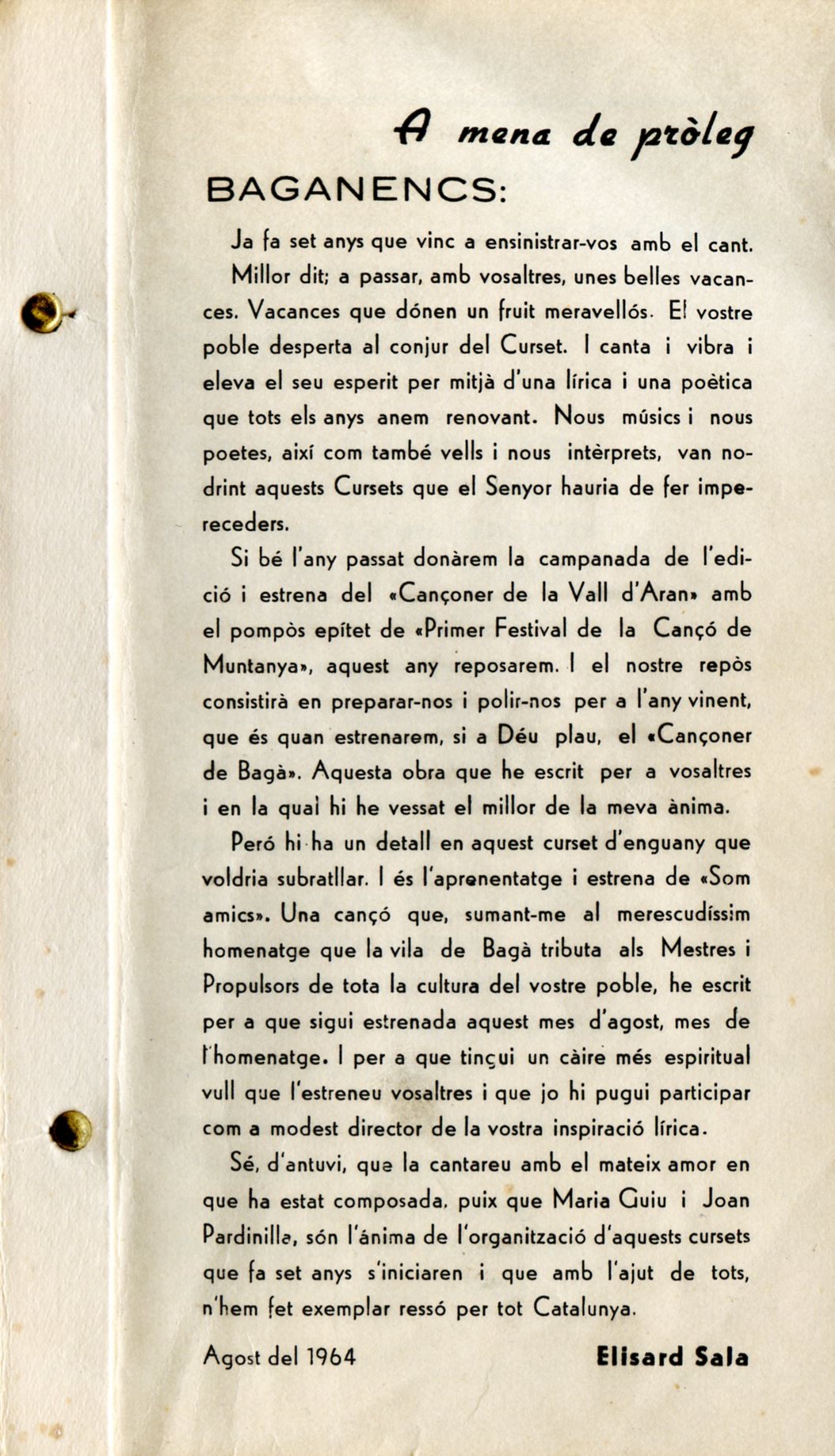 VII Curset de Cançons de Motxilla - Miniatura 2
