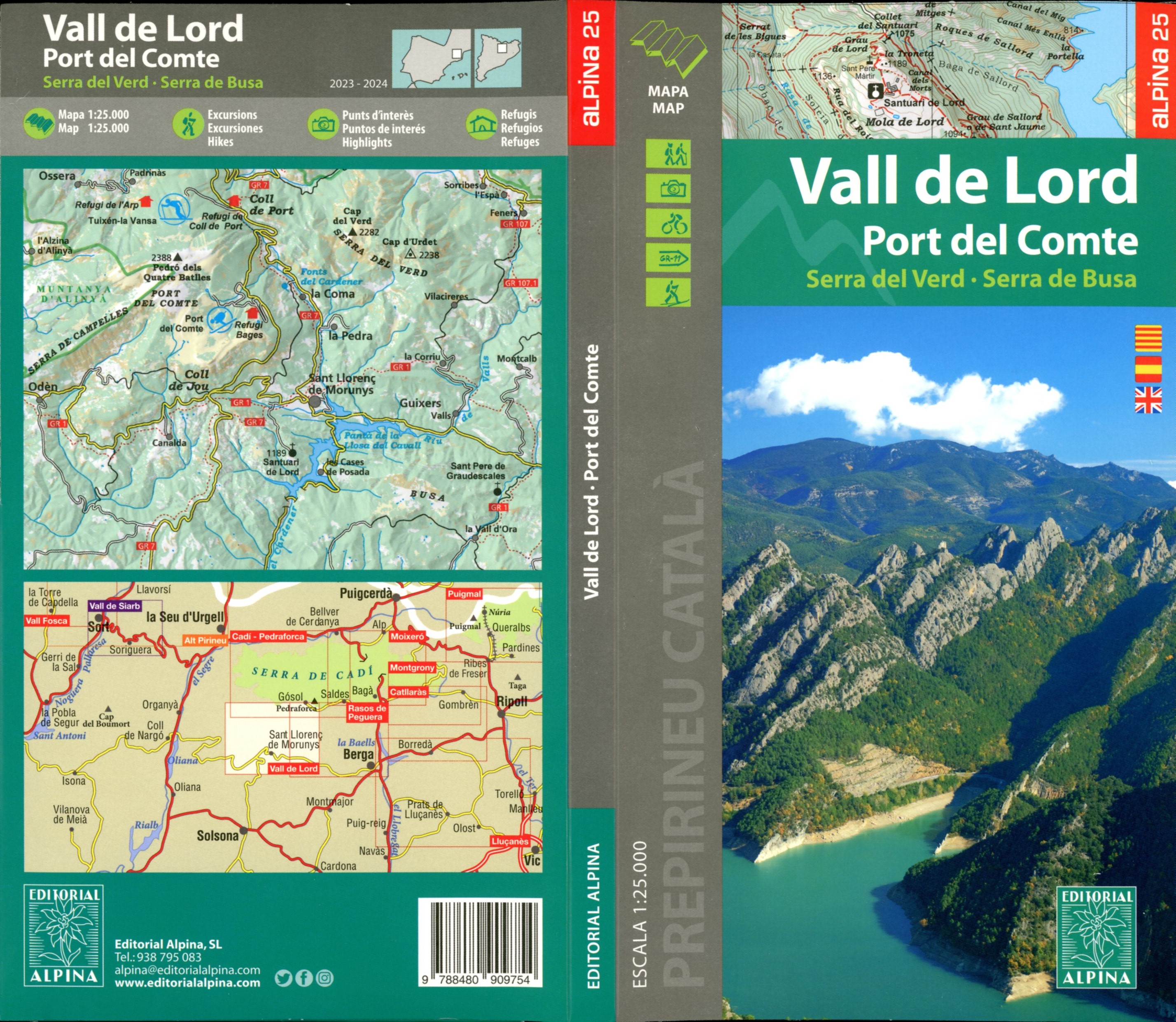 Vall de Lord : Port del Comte : Serra del Verd · Serra de Busa - Portada
