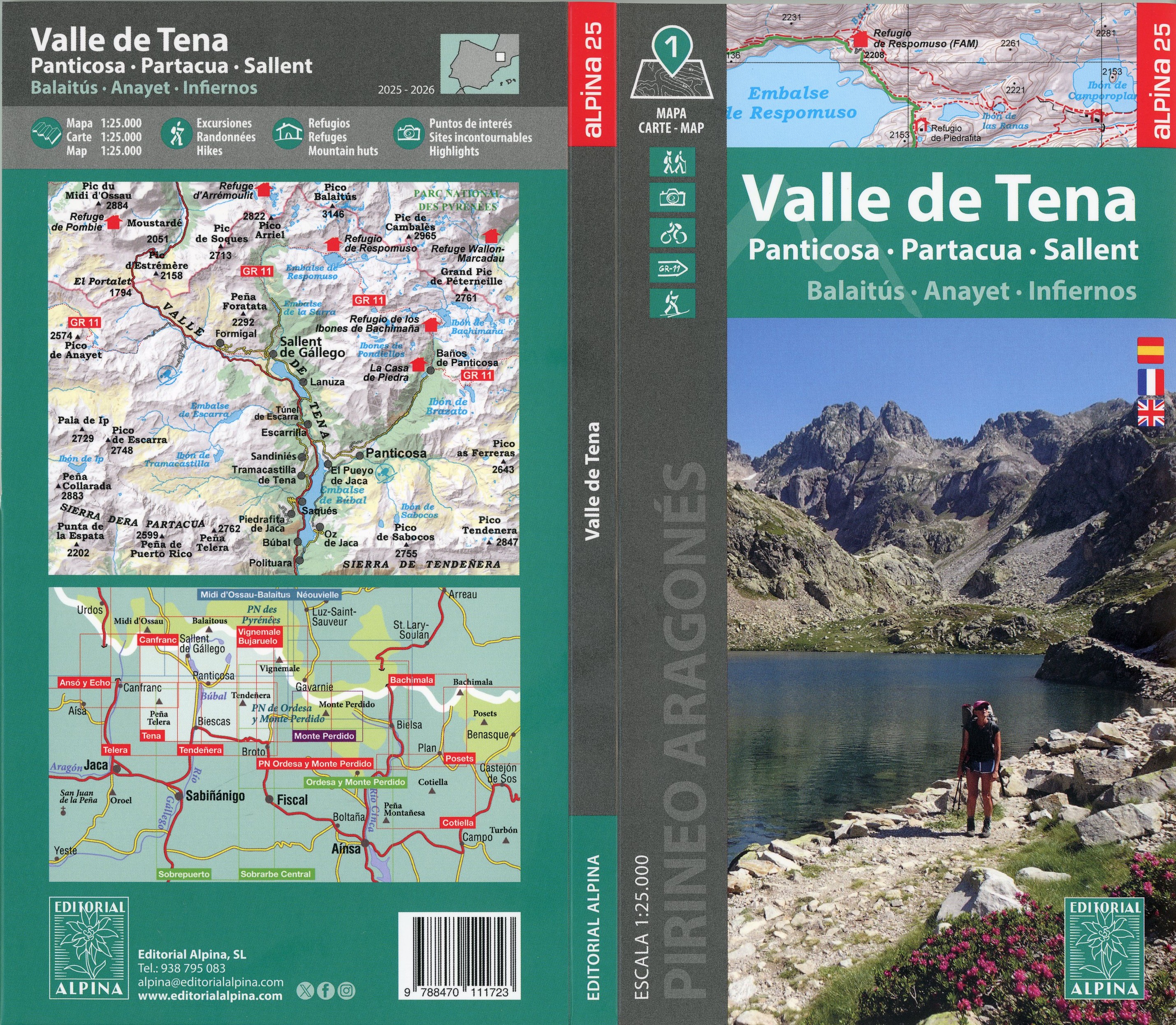 Valle de Tena : Panticosa · Partacua · Sallent : Balaitús · Anayet · Infiernos - Portada