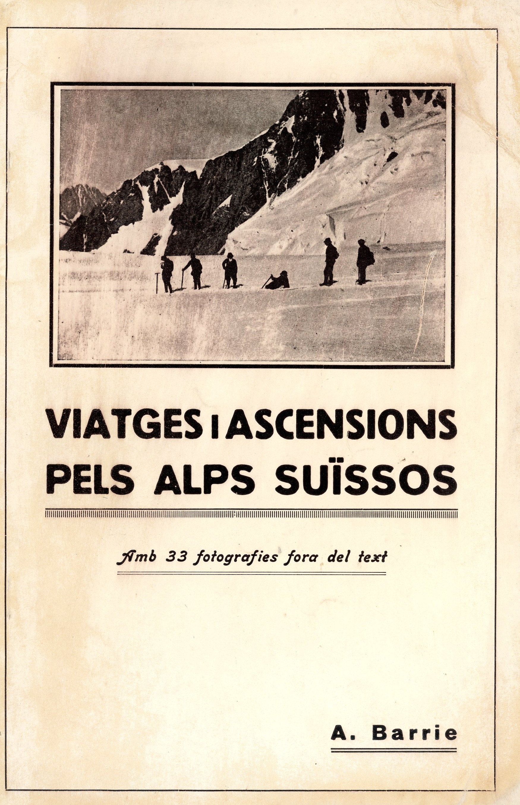 Viatges i ascensions pels Alps suïsos - Portada
