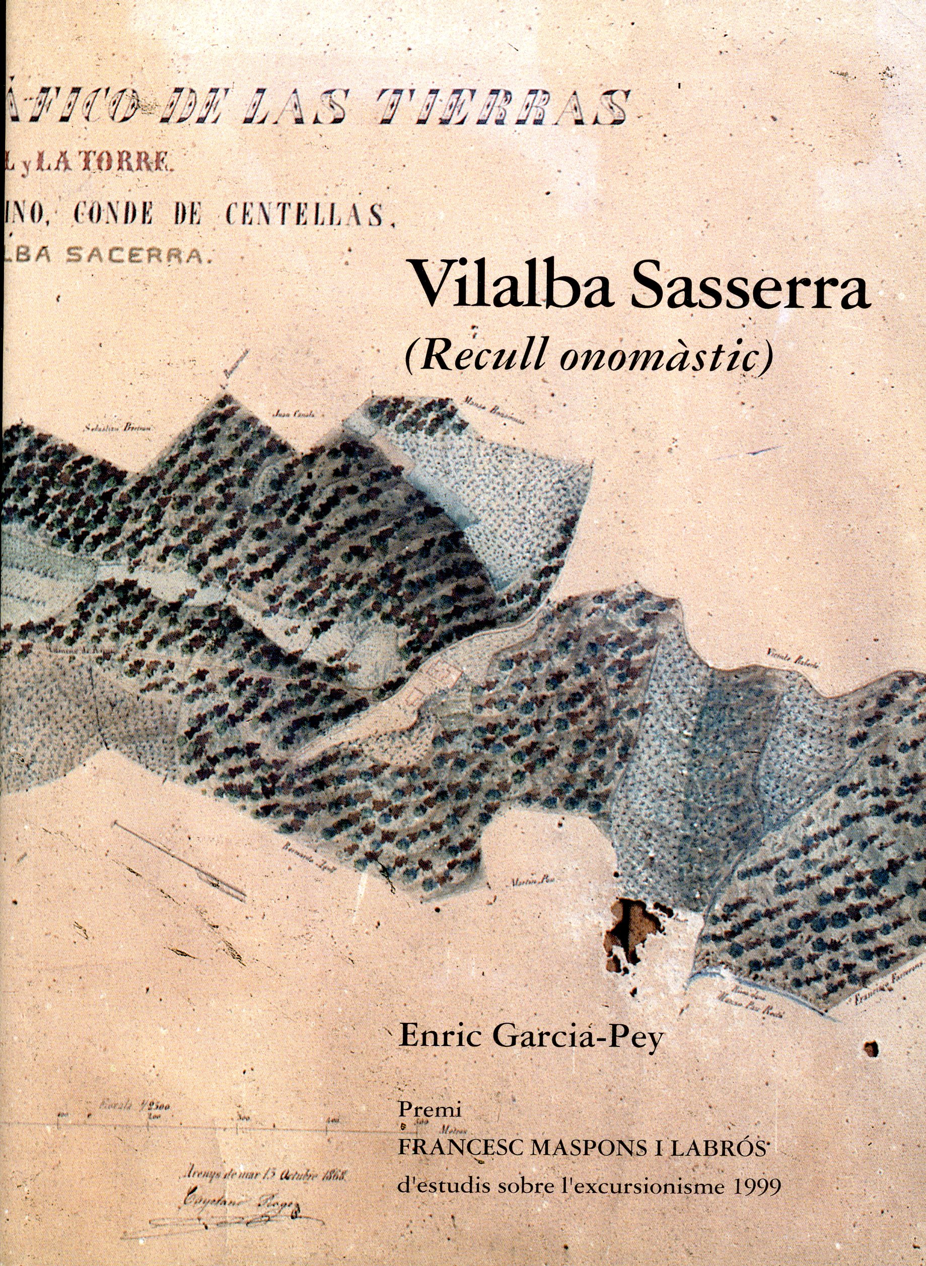 Vilalba Sasserra (Recull onomàstic) - Portada