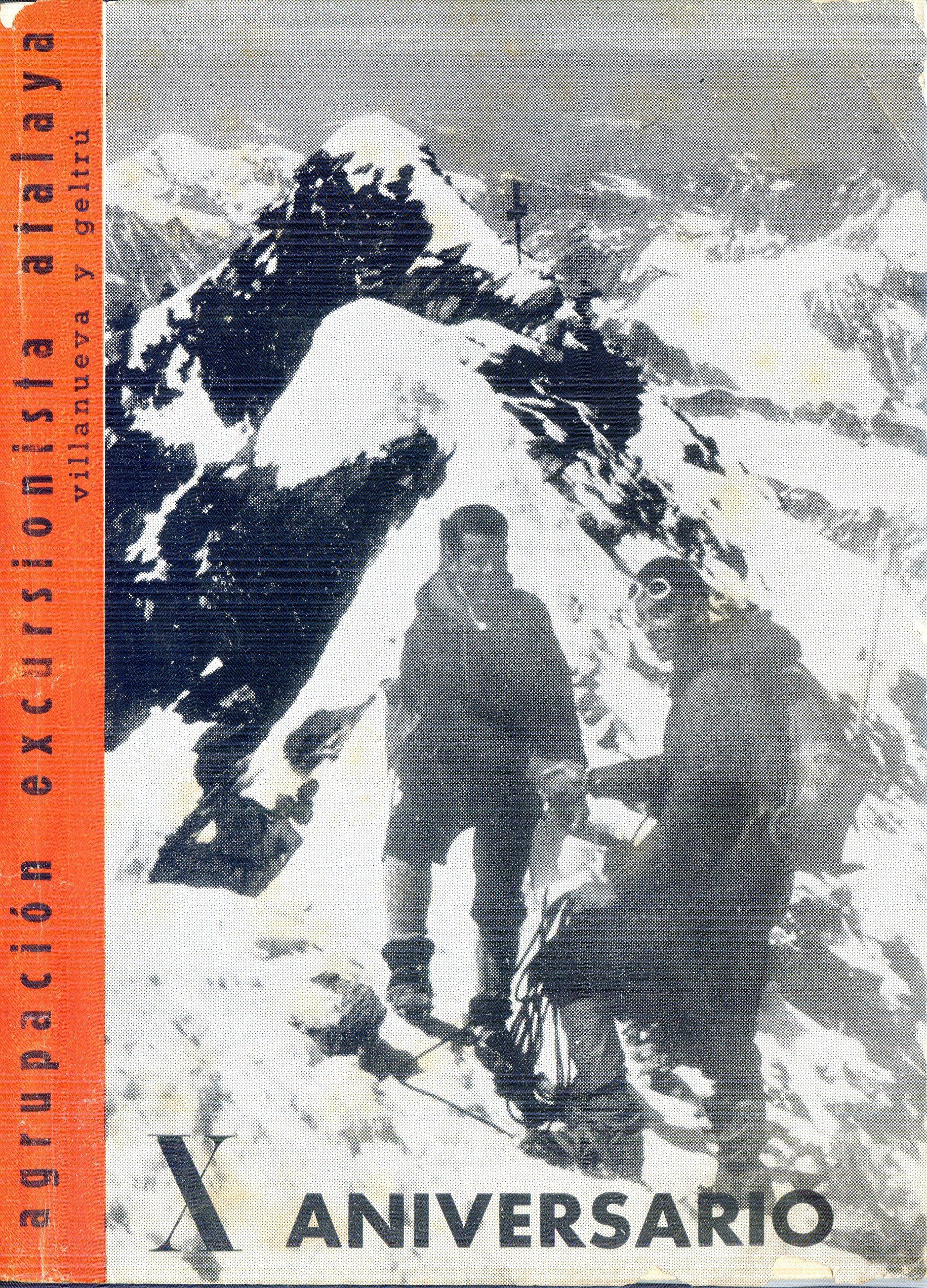 X Aniversario : Agrupación Excursionista Talaya : Villanueva y Geltrú - Portada