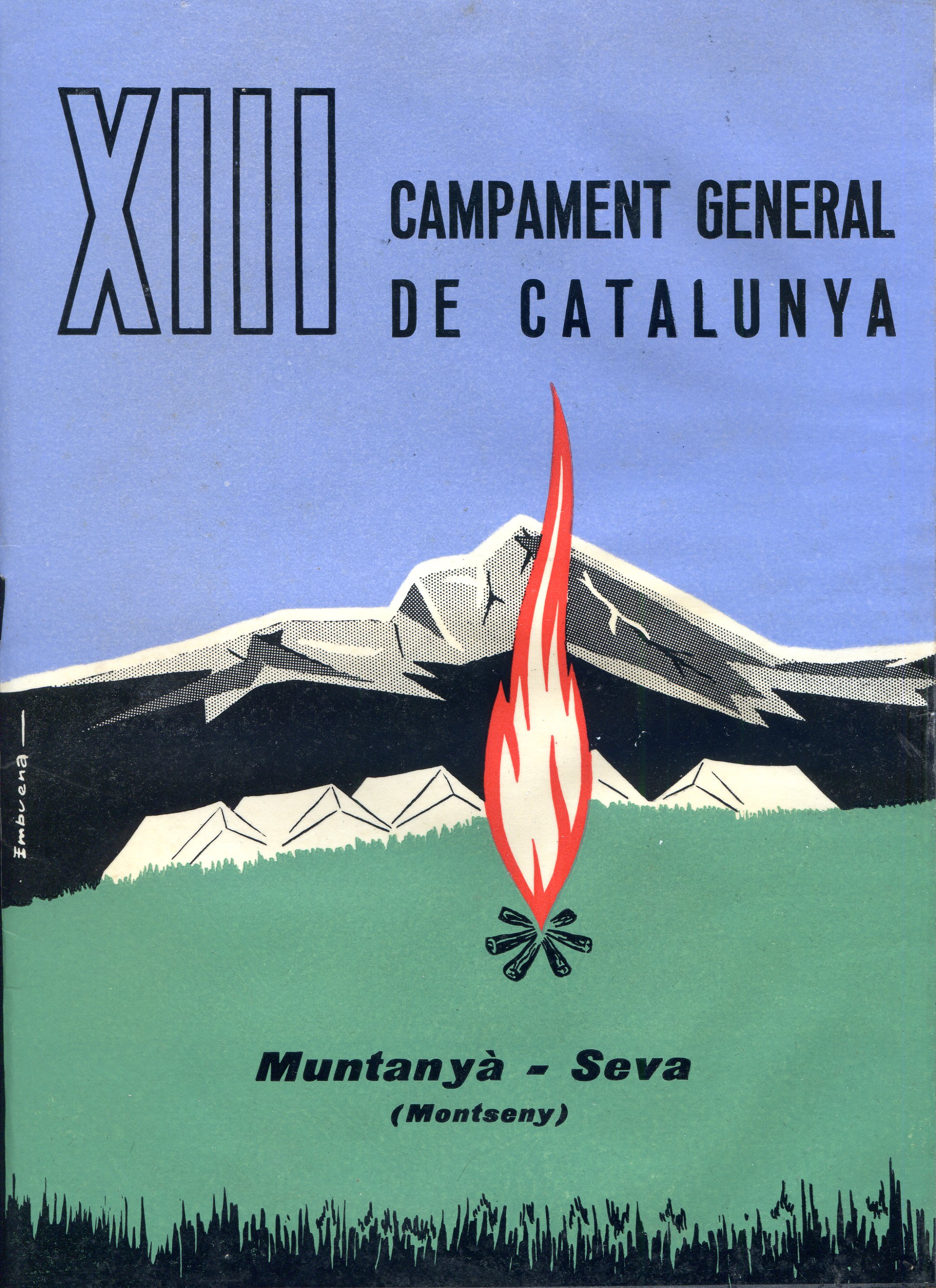 XIII Campament General de Catalunya : Muntanyà - Seva : 29-30 Juny 1963 - Portada