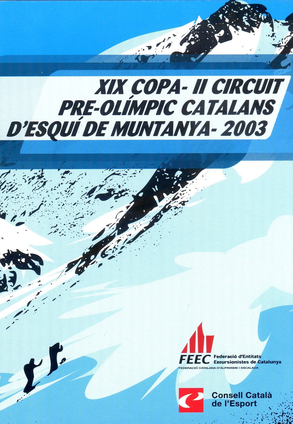 XIX Copa- II Circuit pre-olímpic catalans d'esquí de muntanya- 2003 - Portada