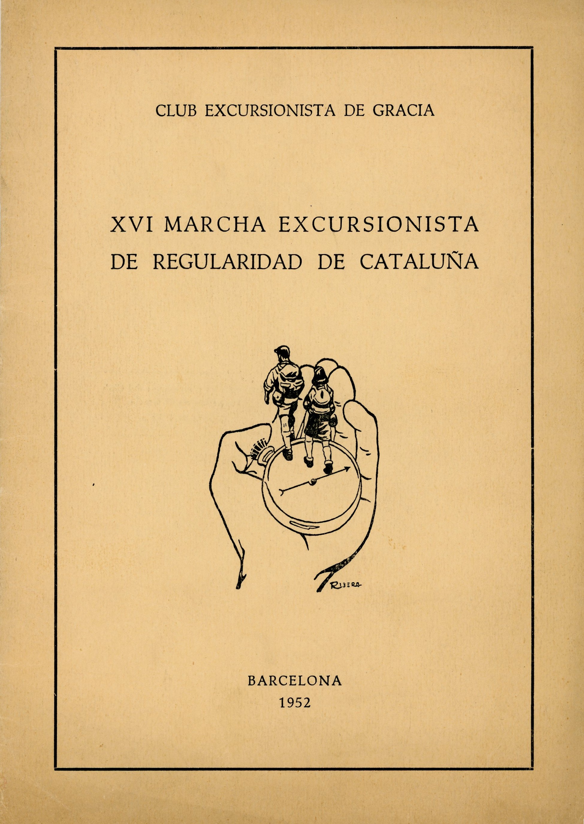 XVI Marcha Excursionista de Regularidad de Cataluña - Portada