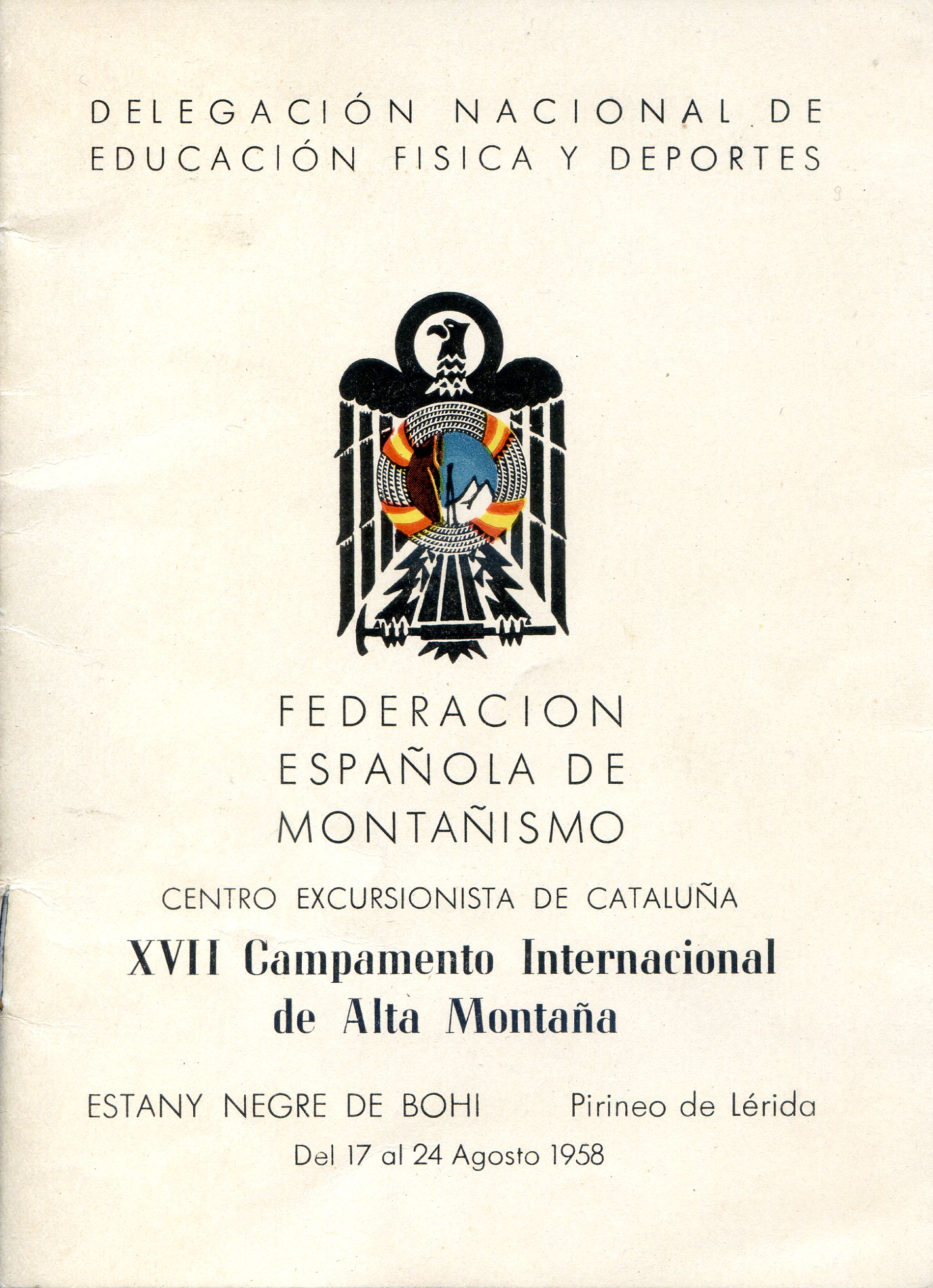 XVII Campamento Internacional de Alta Montaña - Portada