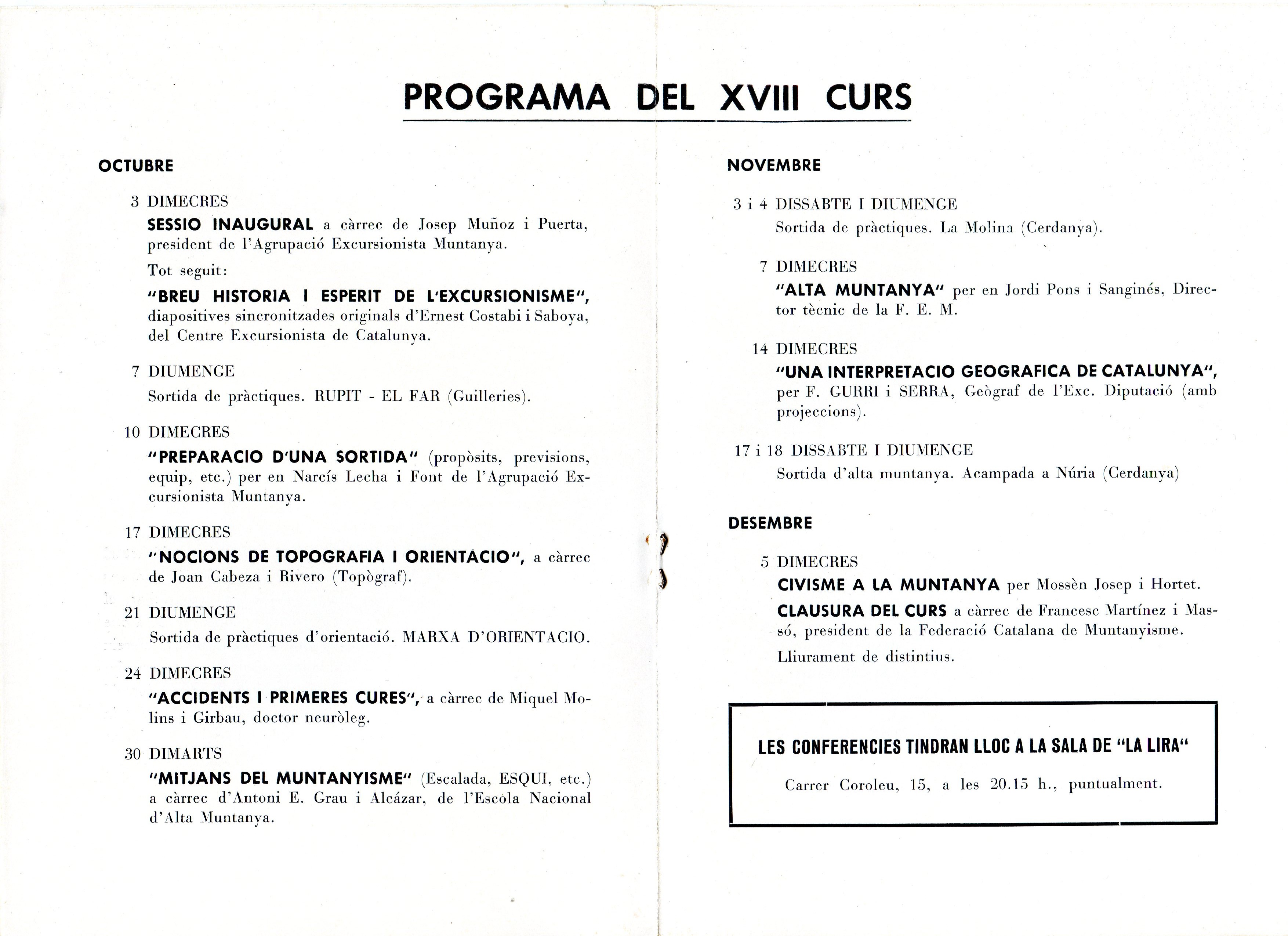 XVIII Curs Oficial de Muntanyisme : Octubre - Novembre 1973 : E.N.A.M. - Secció Catalana - Miniatura 2